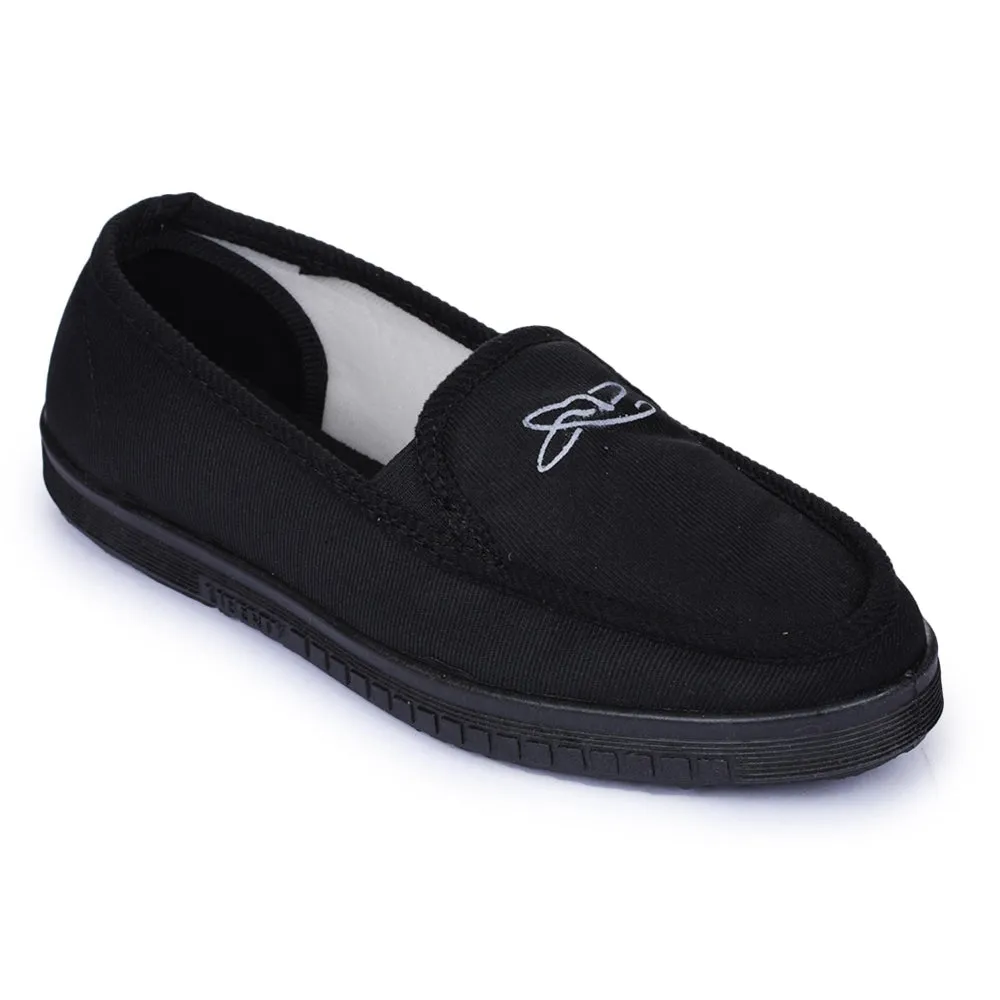 A-HA Black Casual Non Lacing Shoes For Men WALKER-E By Liberty