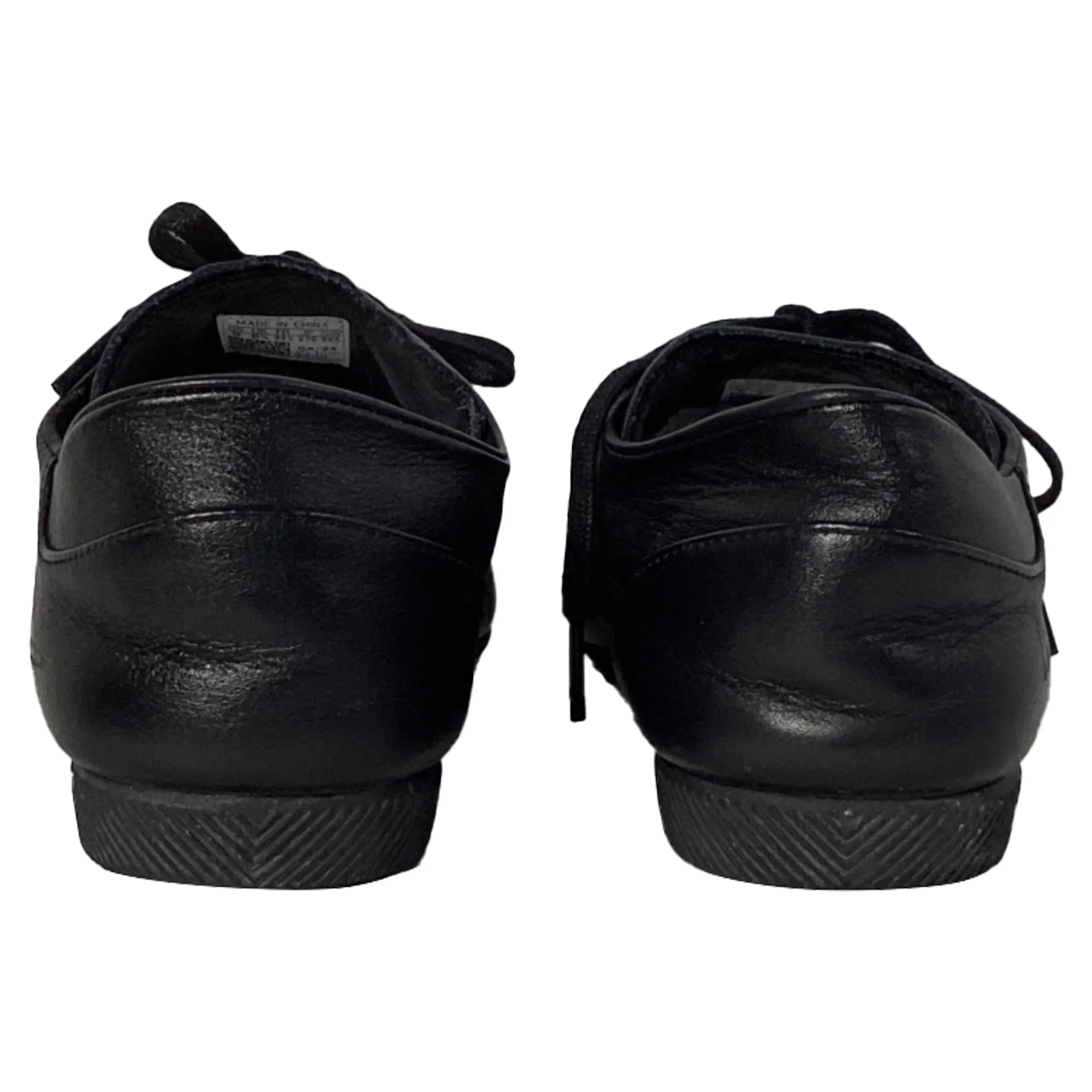 Adidas Y-3 Japan Low Top Sneakers in Black Leather