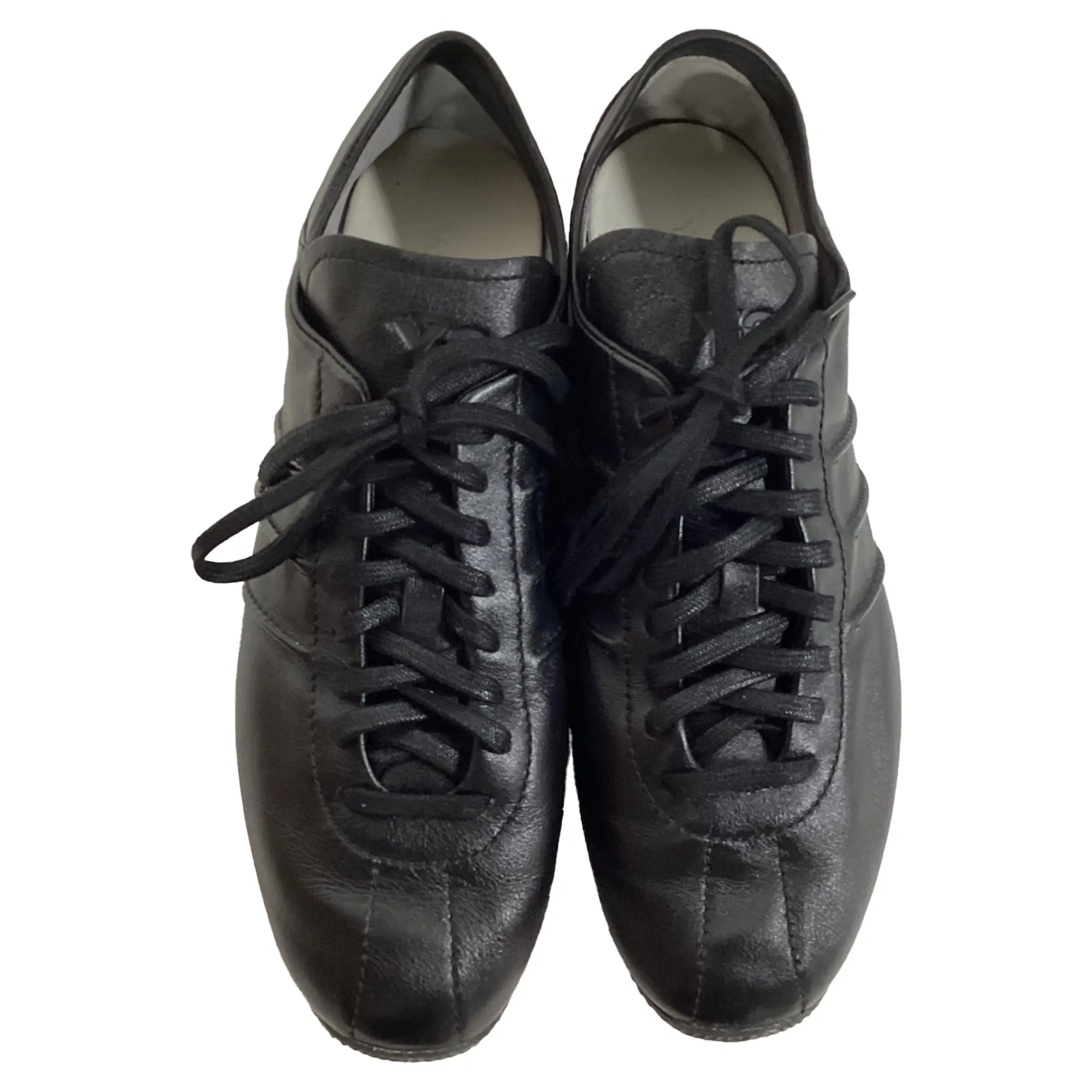 Adidas Y-3 Japan Low Top Sneakers in Black Leather