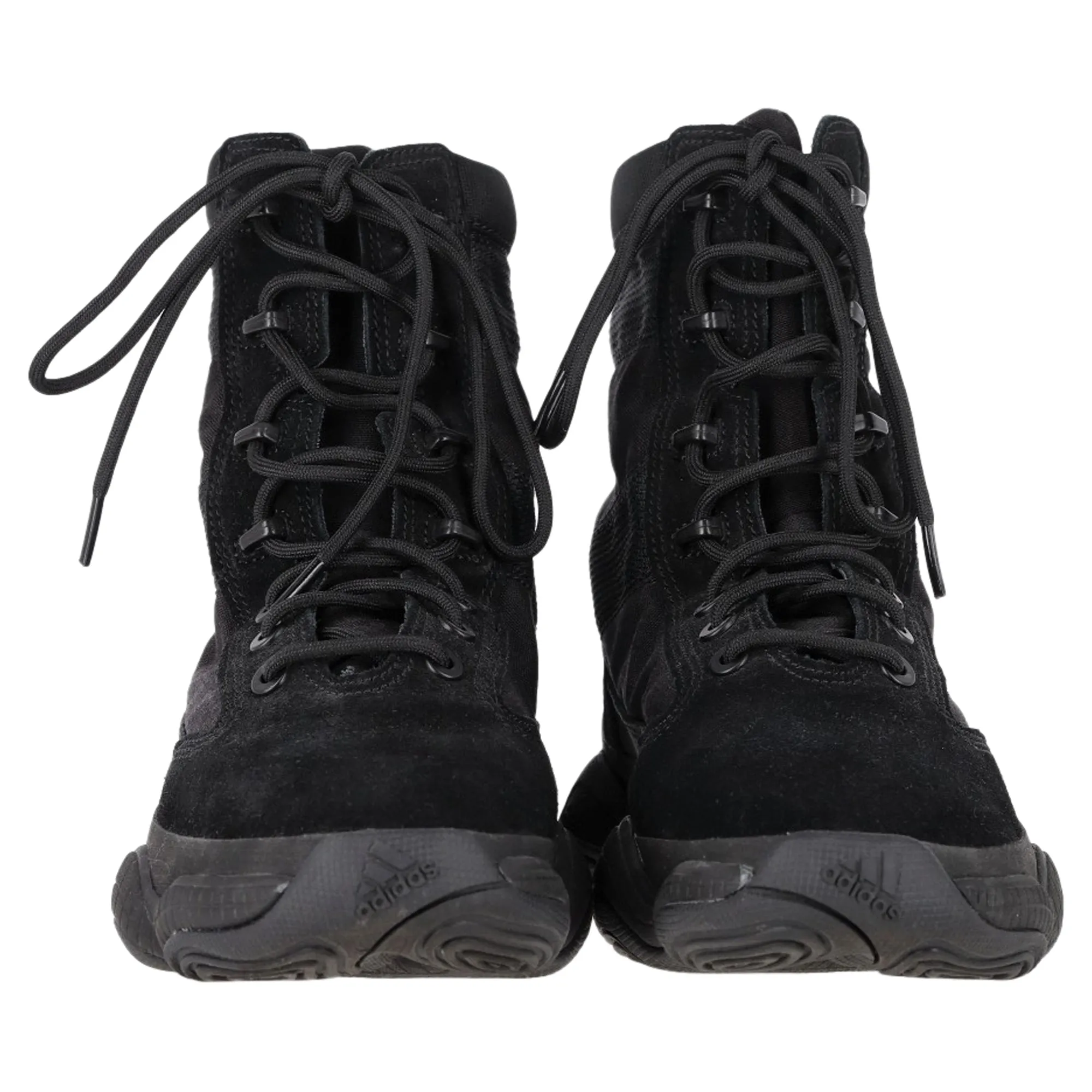 Adidas Yeezy 500 High Tactical Boots in Black Suede
