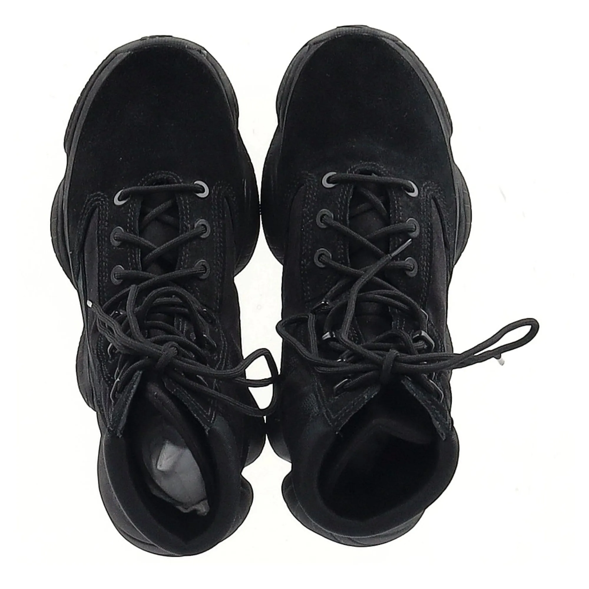 Adidas Yeezy 500 High Tactical Boots in Black Suede