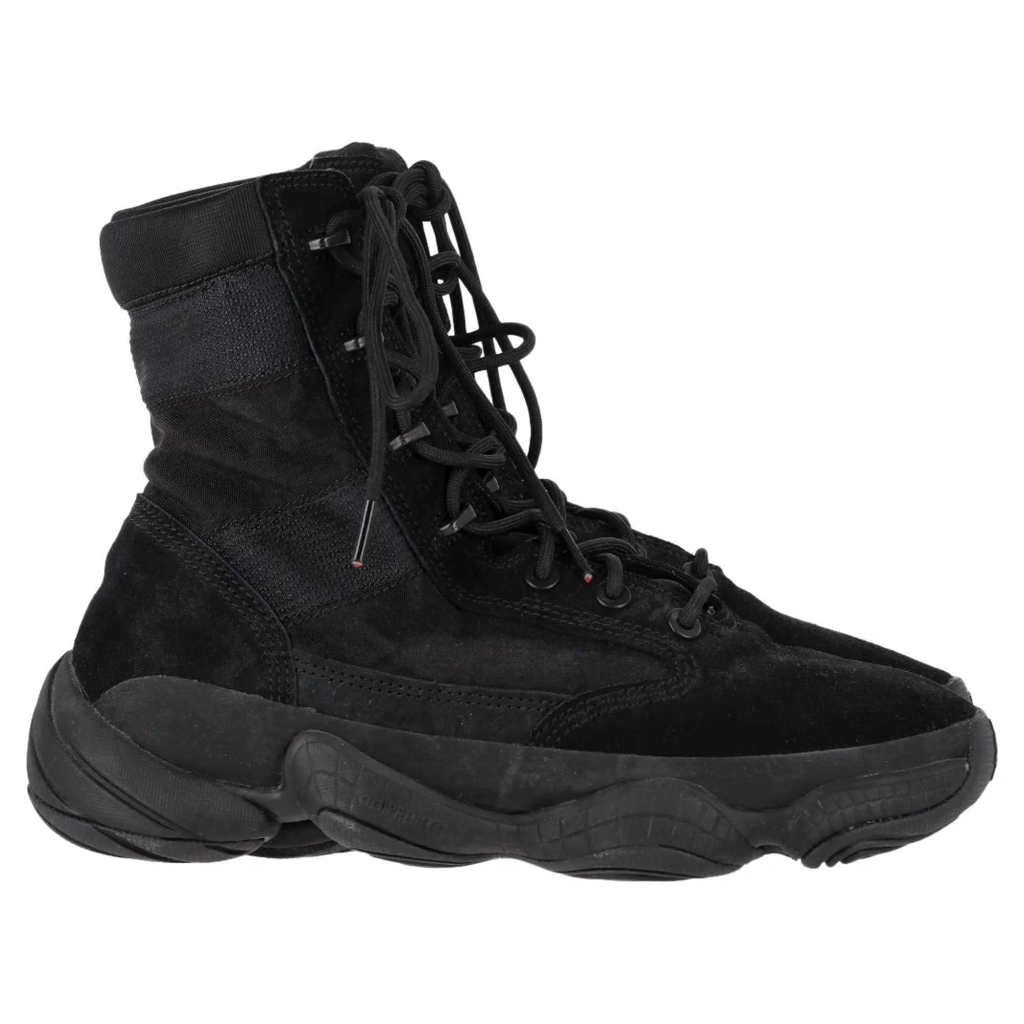 Adidas Yeezy 500 High Tactical Boots in Black Suede