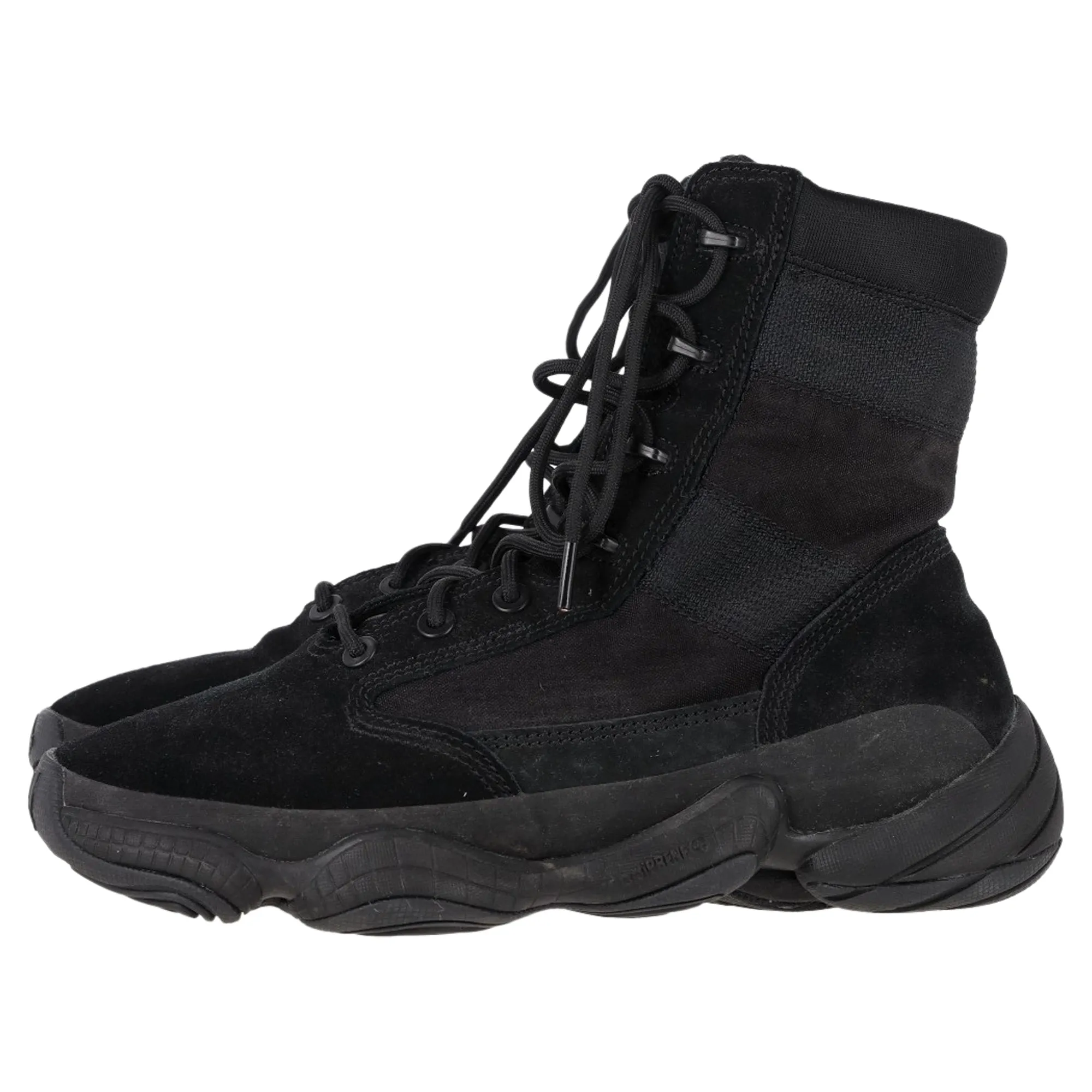 Adidas Yeezy 500 High Tactical Boots in Black Suede
