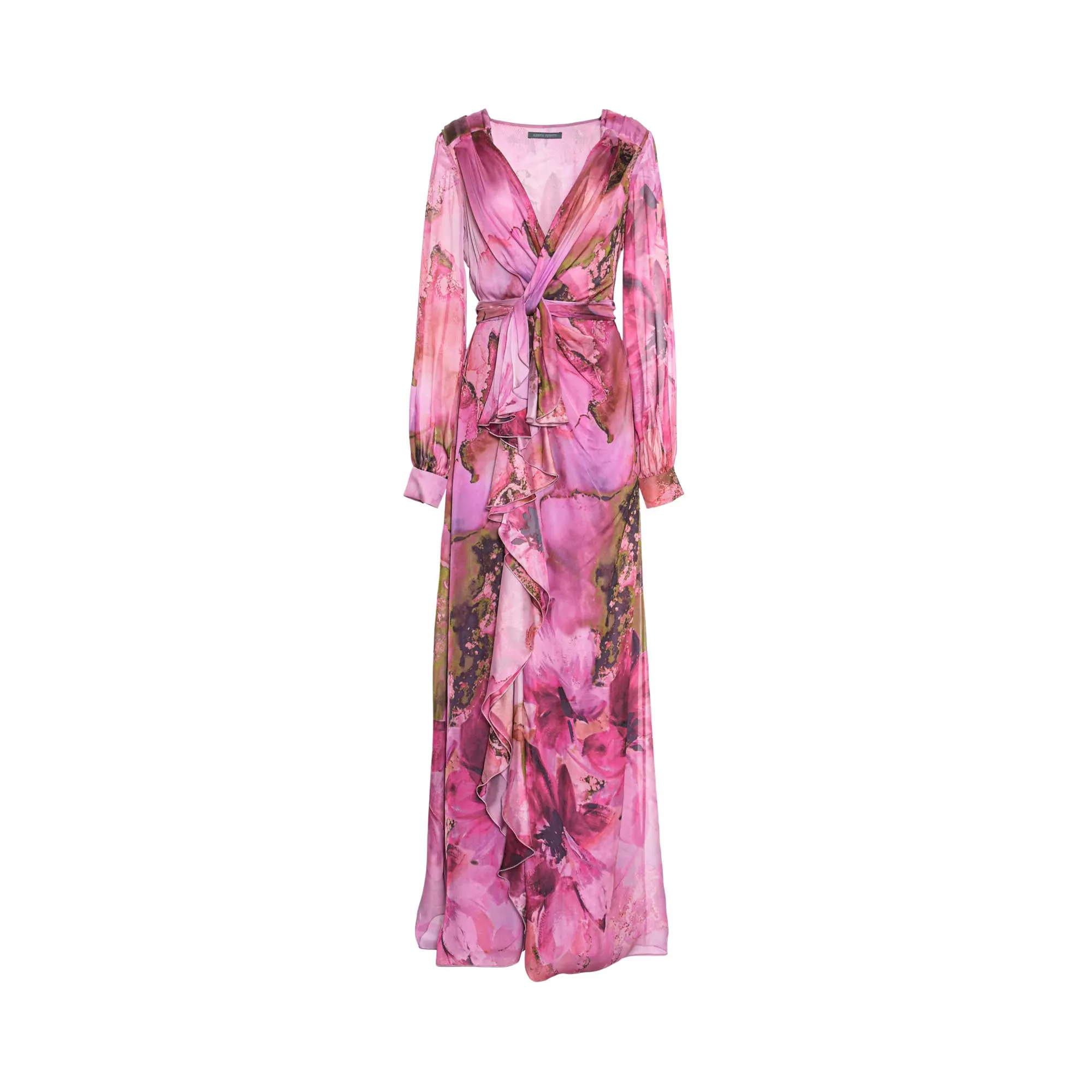 Alberta Ferretti Women's Long Fantasy Pink Dress