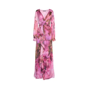 Alberta Ferretti Women's Long Fantasy Pink Dress