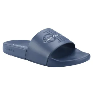 Aydinn Mens Debossed Manmade Pool Slides