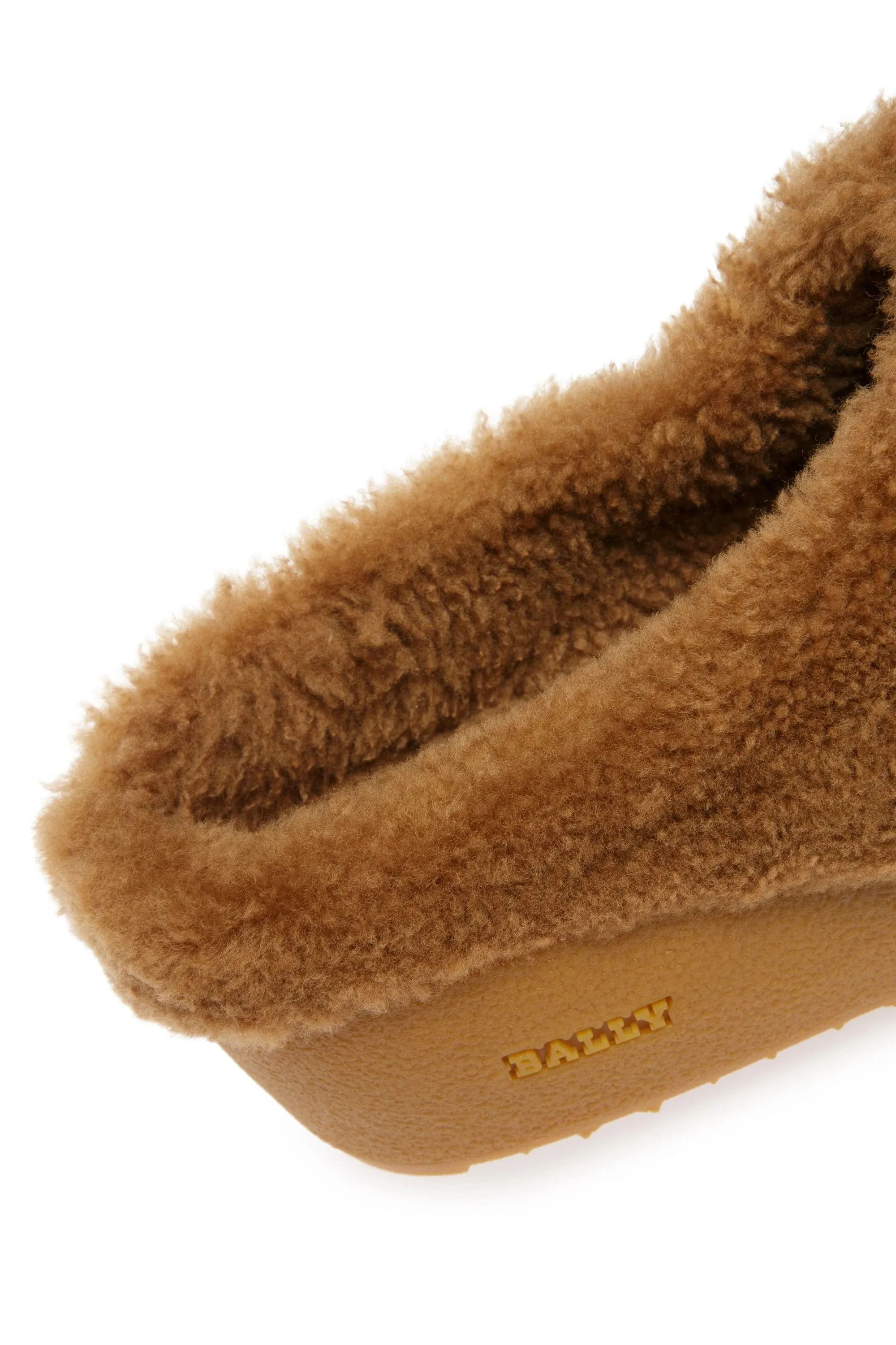Bally Crans 6302959 Women's Camel Calf Leather Slippers