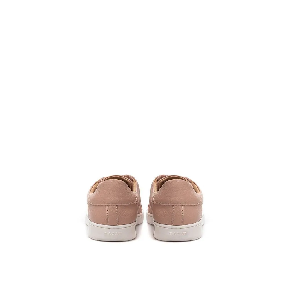 Bally Elegant Pink Leather Sneakers for Women