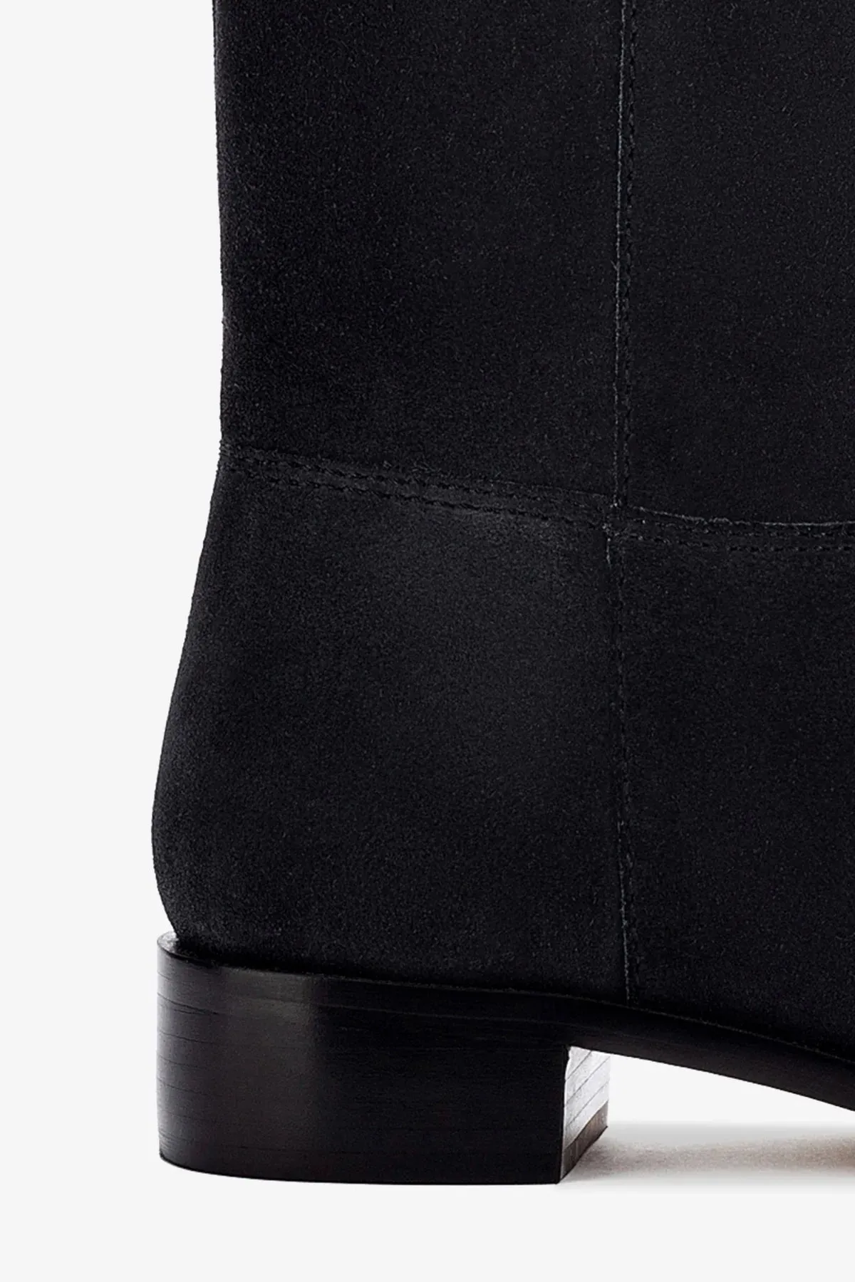 Barb Boot In Dark Gray Suede