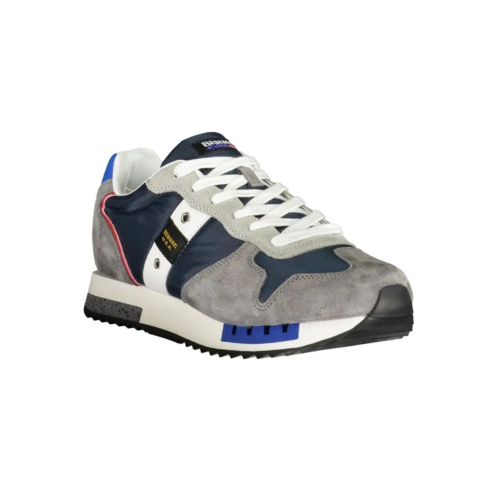 Blauer Polyester Men Men's Sneaker