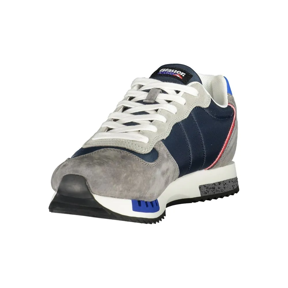 Blauer Polyester Men Men's Sneaker