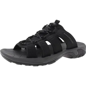 Byron Mens Cushioned Footbed Manmade Slide Sandals