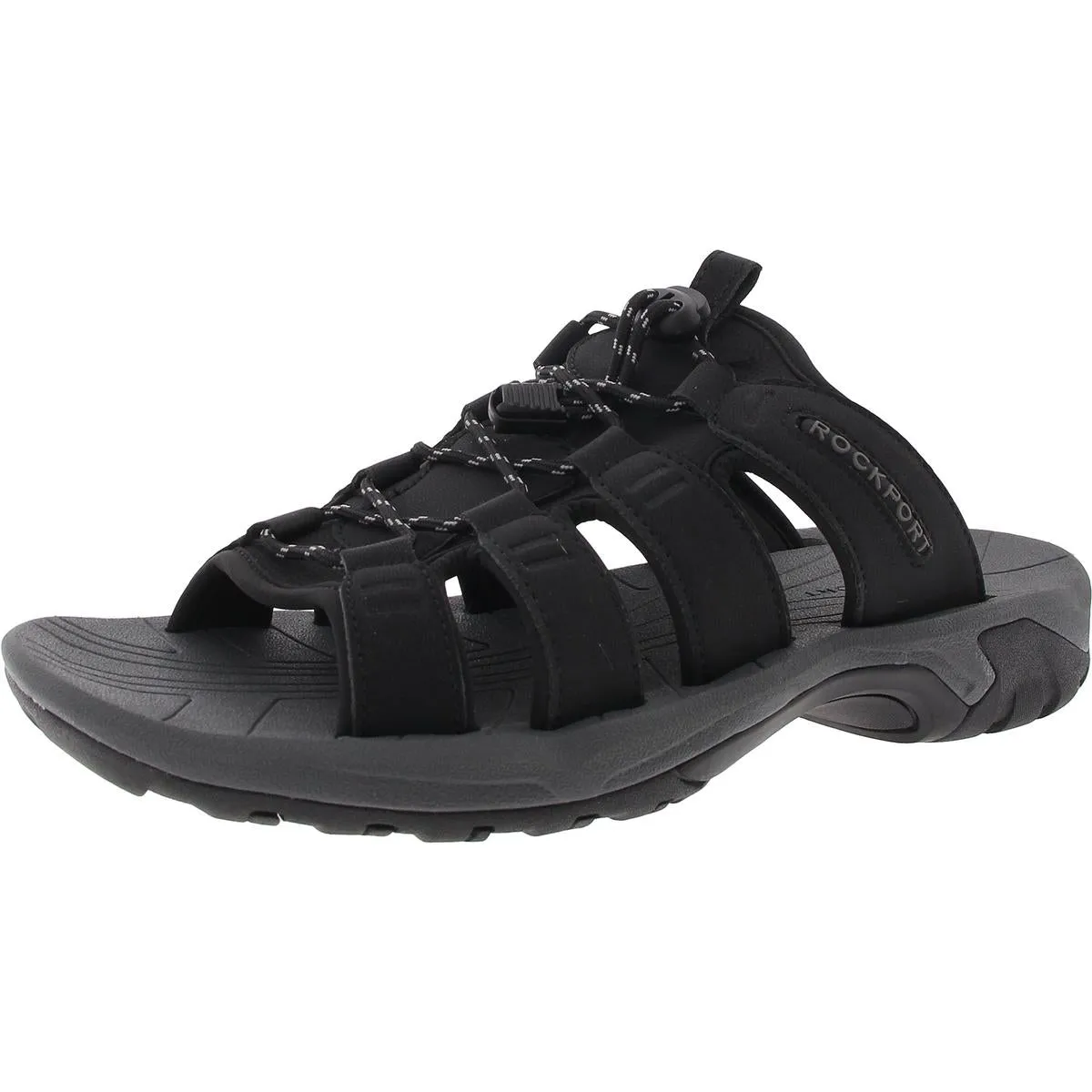 Byron Mens Cushioned Footbed Manmade Slide Sandals