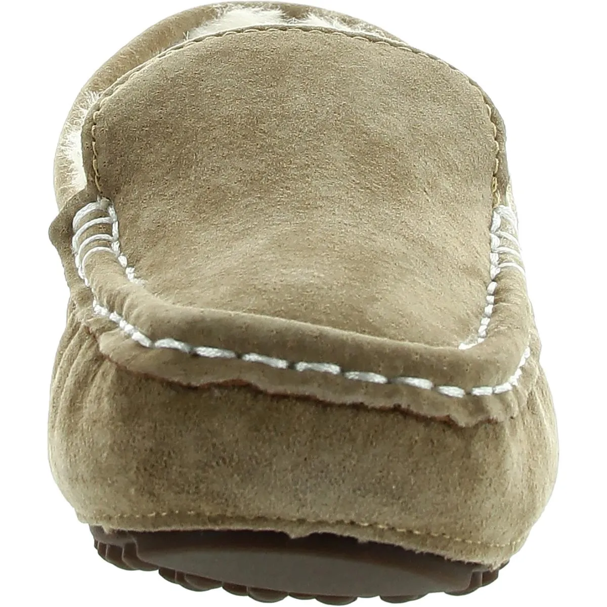 Callie Womens Suede Cozy Moccasin Slippers