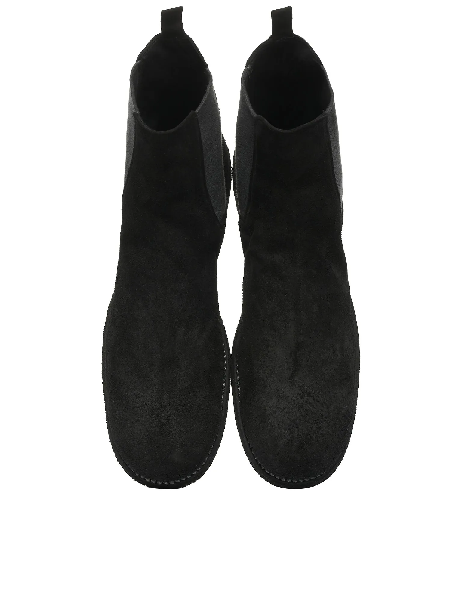 Chelsea Suede Boots (96-HORSE-REVERSE-BLACK)