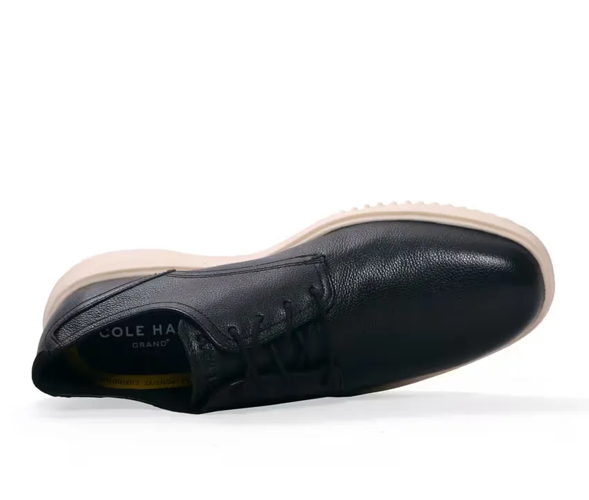 Cole Haan Grand Oxford Men's 11.5 Black Leather Plain Toe Dress Shoes ZPO1735