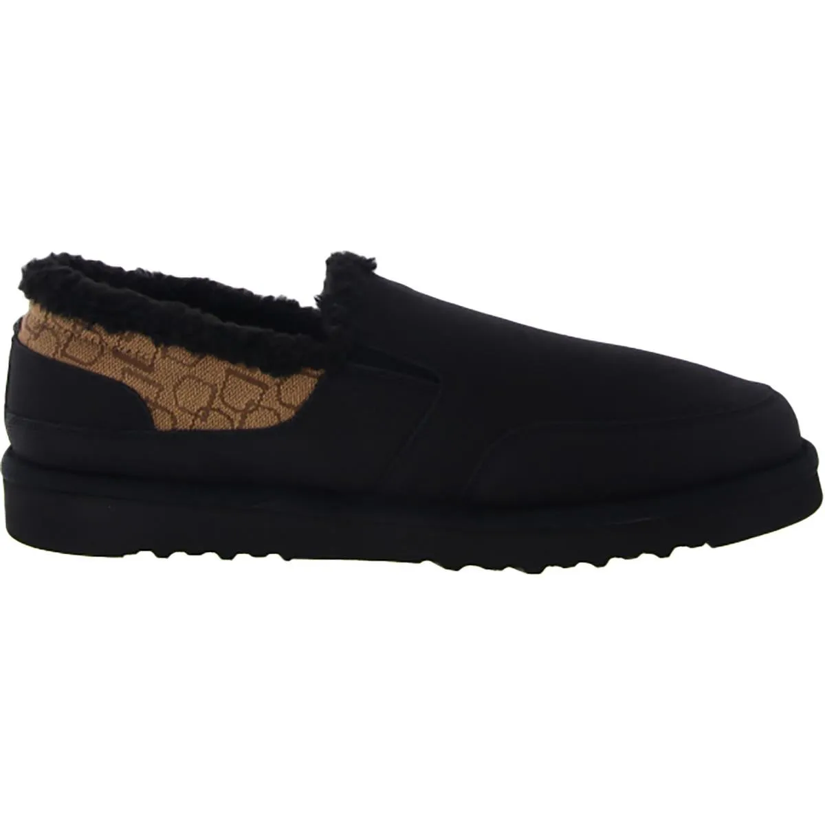 Coze Mens Faux Fur Lined Slip On Loafers