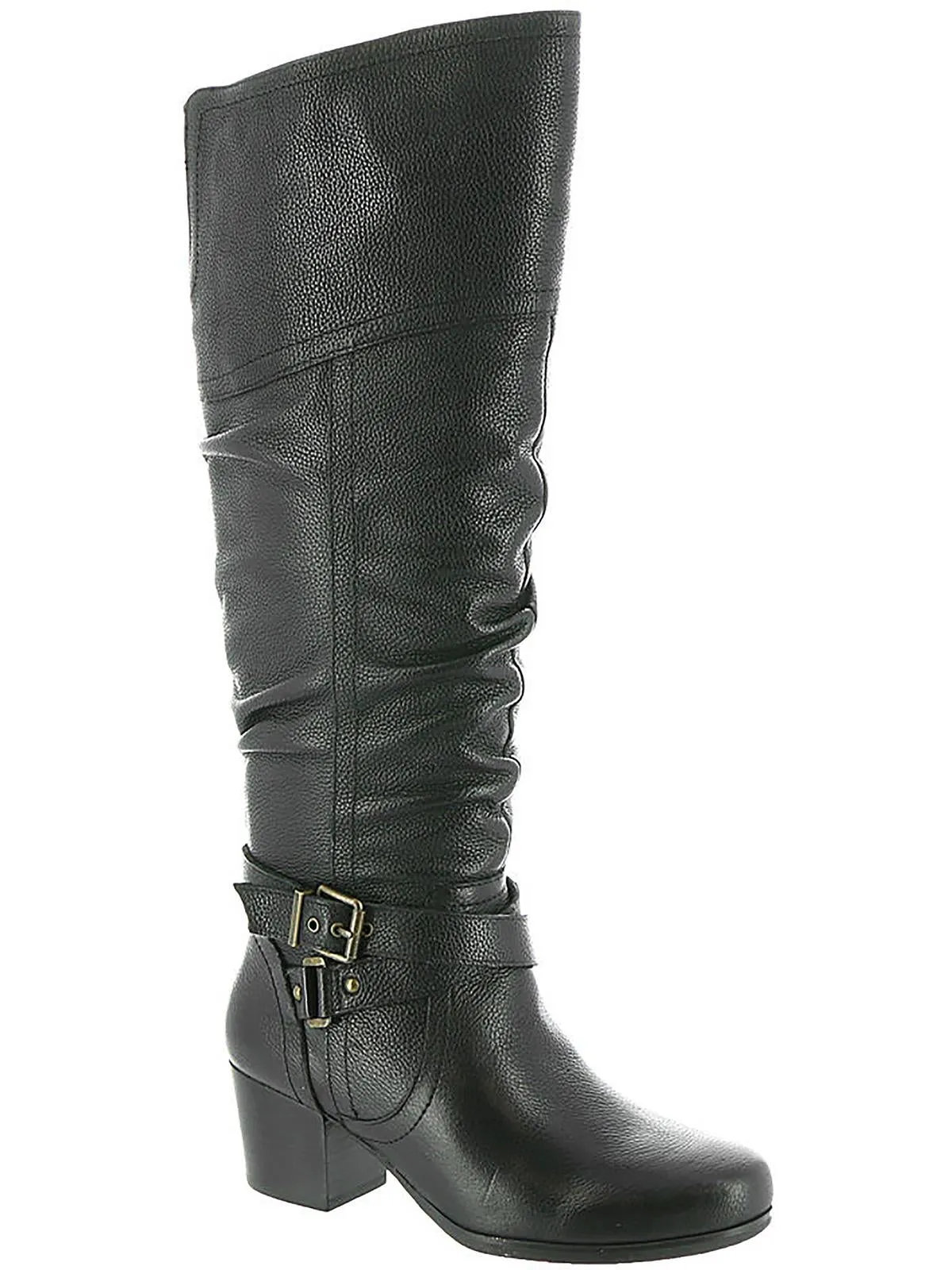 Dakota Womens Leather Knee-High Riding Boots