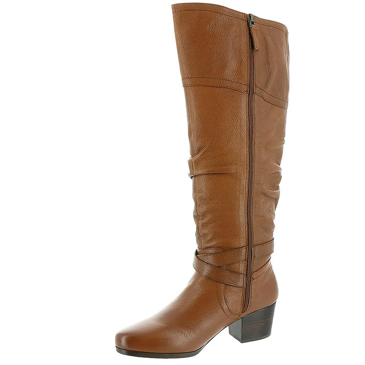 Dakota Womens Leather Knee-High Riding Boots