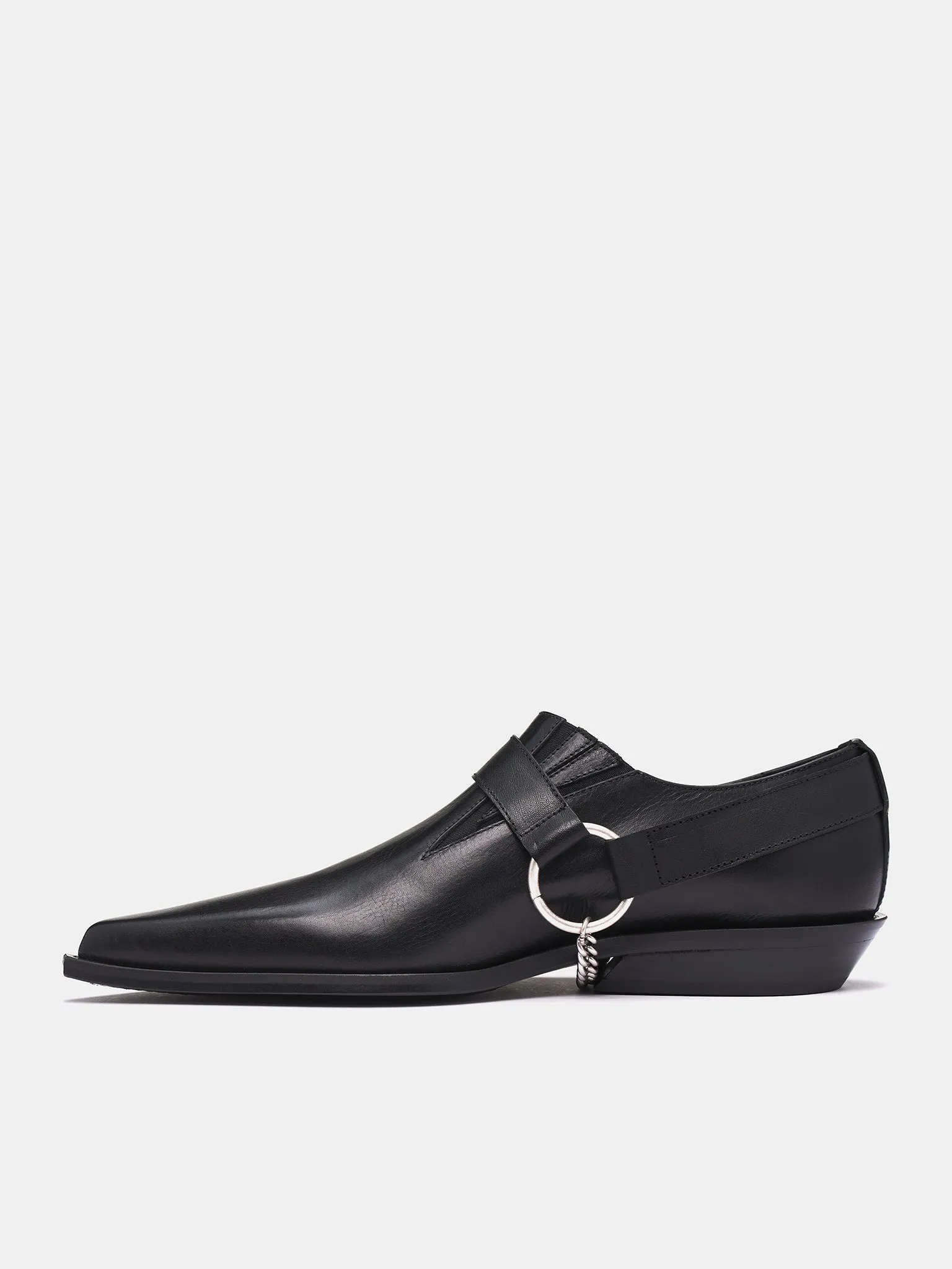 Danby Pointy Cowboy Boots (B0012914-LT164-BLACK)