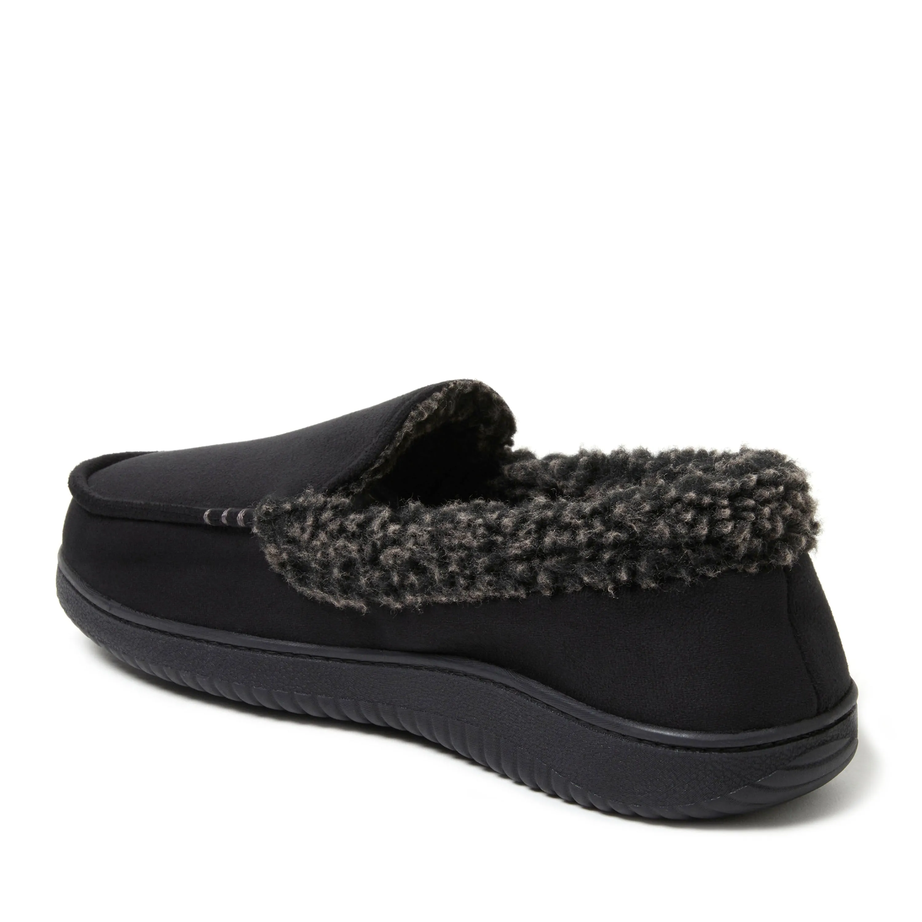 Dearfoams Men's Alexander Microsuede Moccasin Slipper