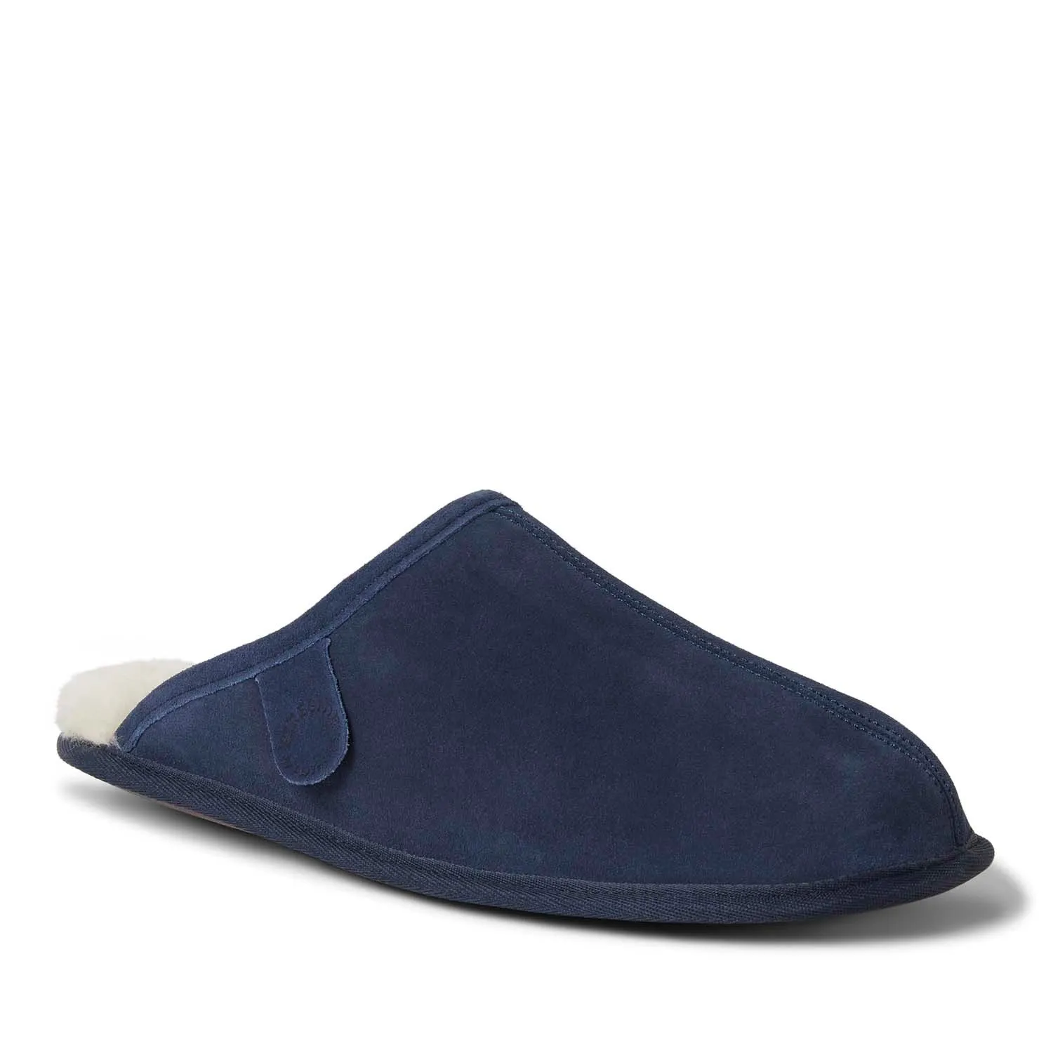 Dearfoams Men's Fireside By Dearfoams Warwick Genuine Shearling Scuff Slippers