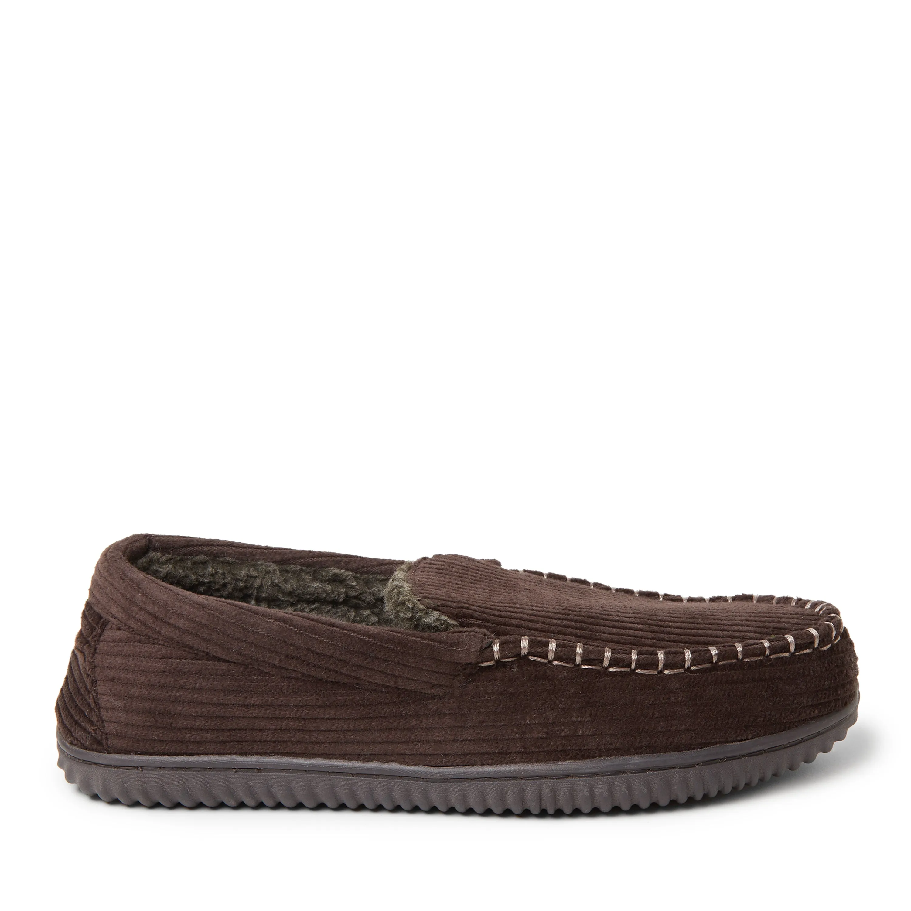Dearfoams Mens Niles Cord Moc