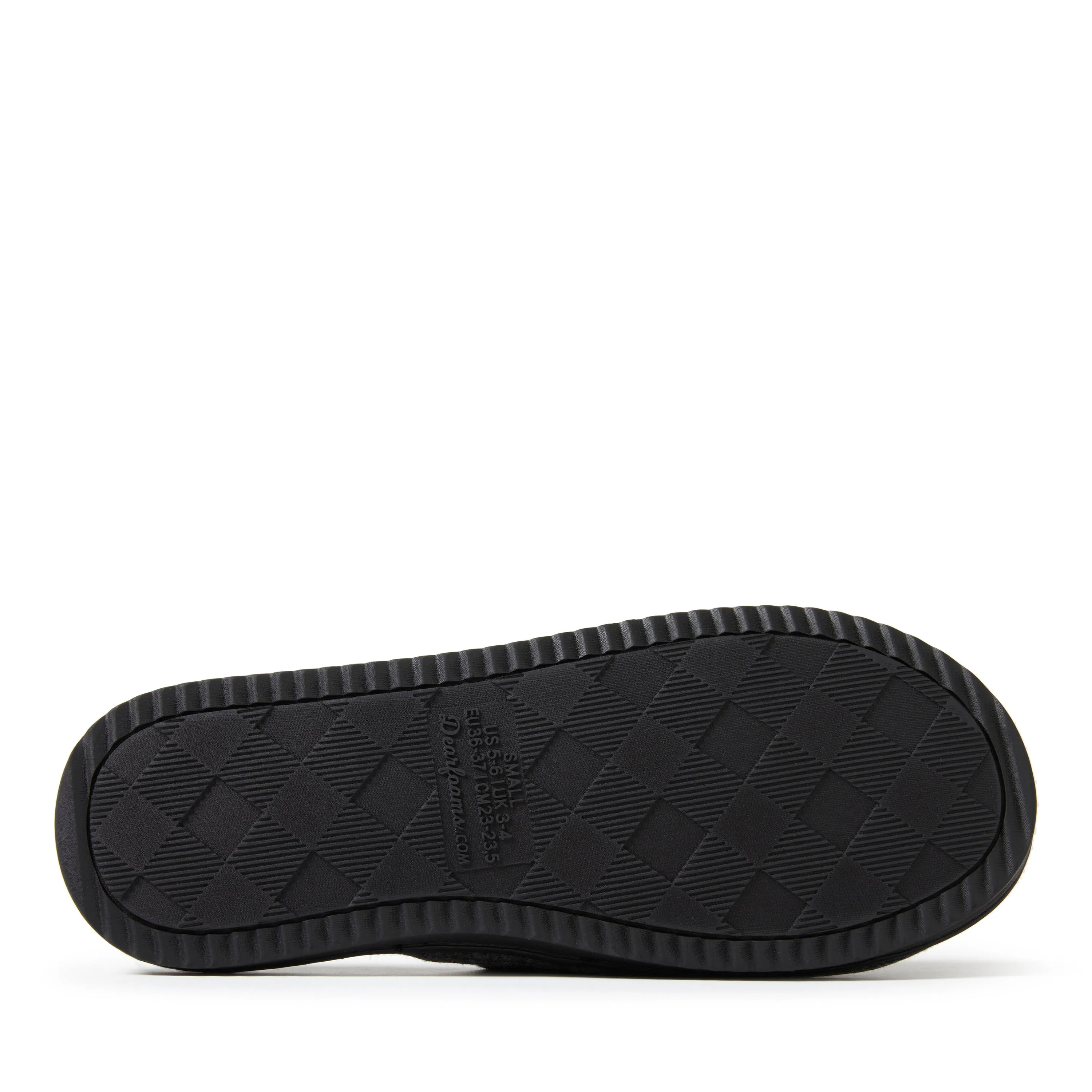 Dearfoams Womens Demi Rib Knit Slide
