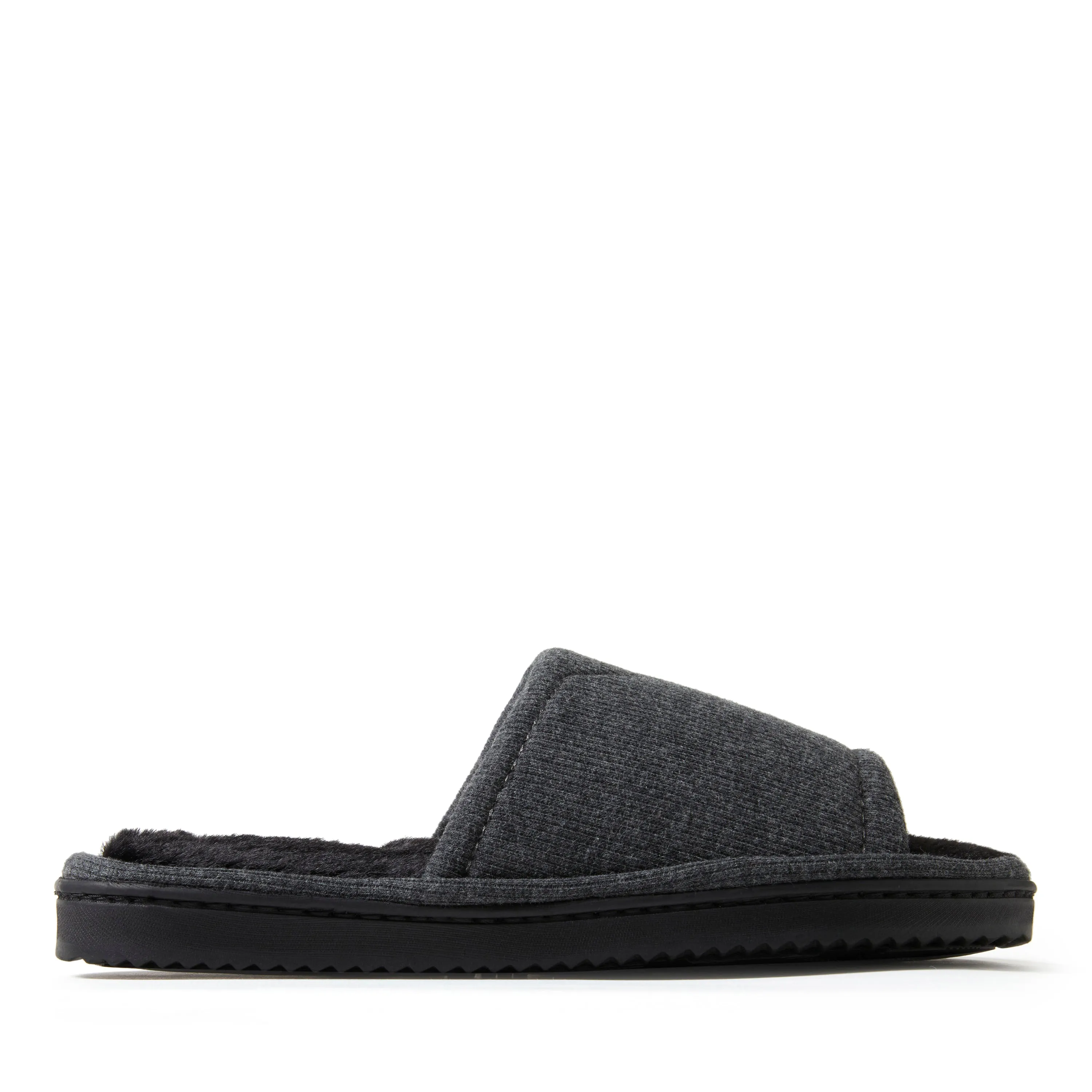 Dearfoams Womens Demi Rib Knit Slide