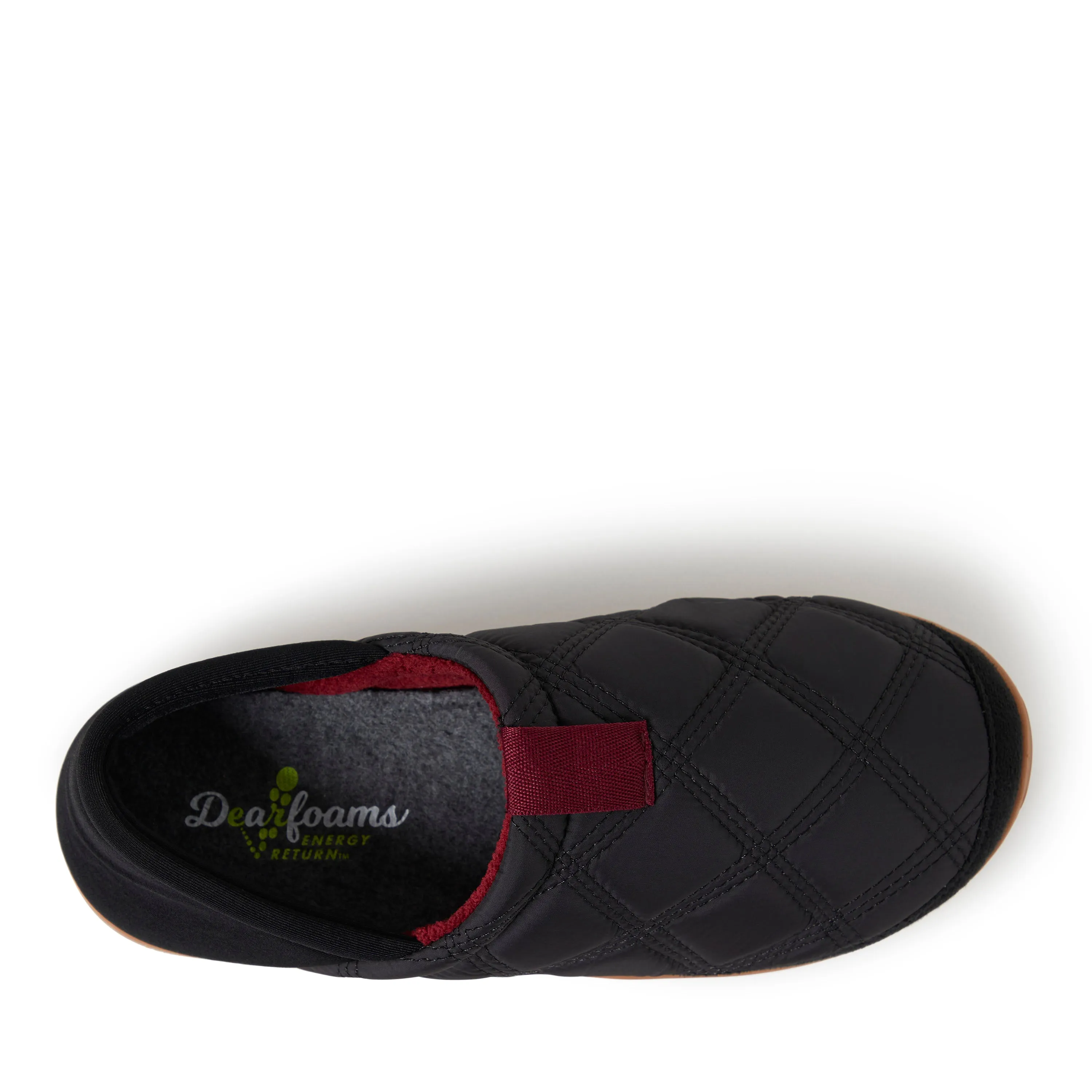 Dearfoams Women's River Closed Back Collapsible Heel House Shoe Slipper