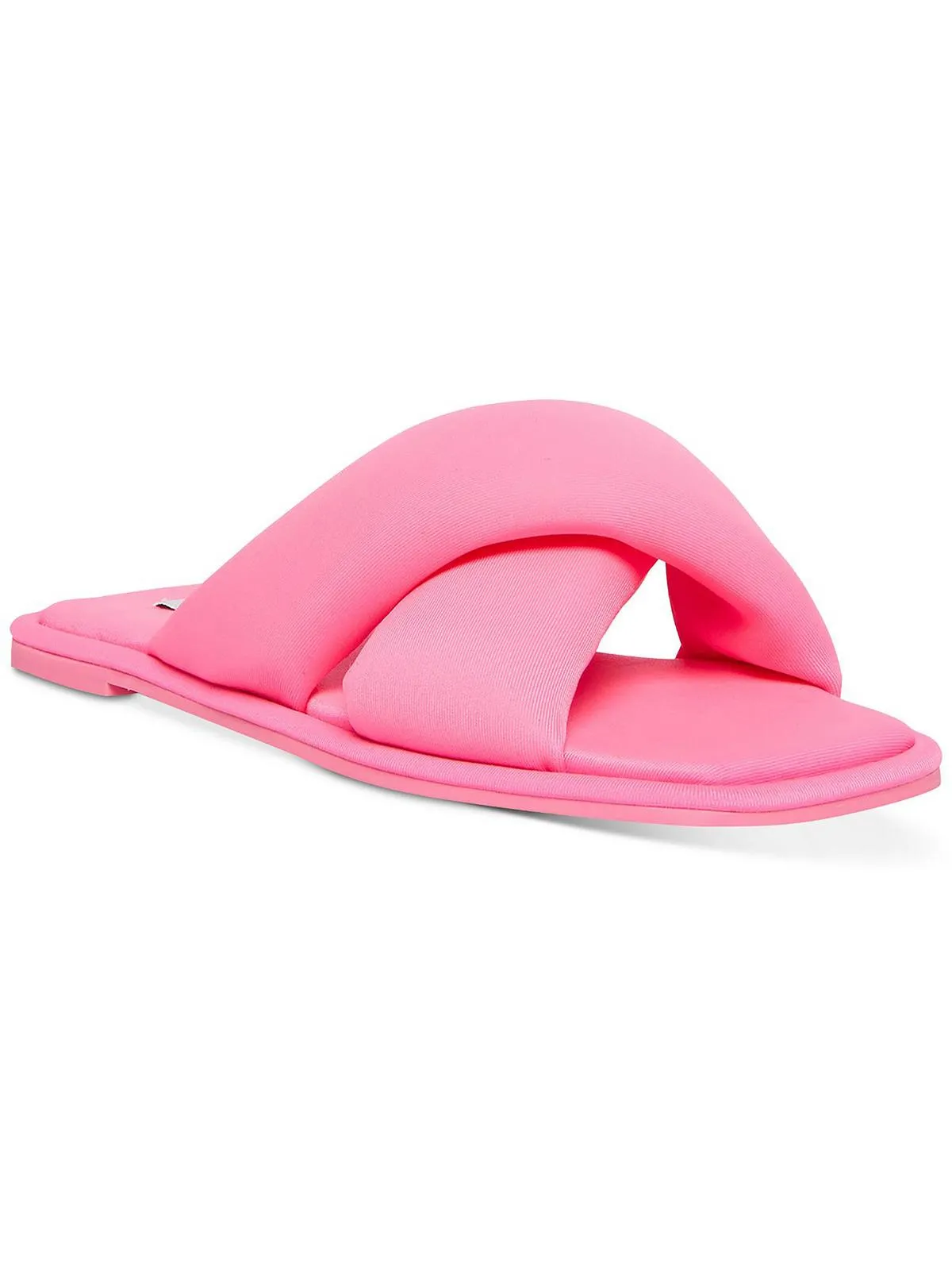 Dixie Womens Slip-On Square Toe Slide Sandals