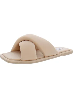 Dixie Womens Slip-On Square Toe Slide Sandals