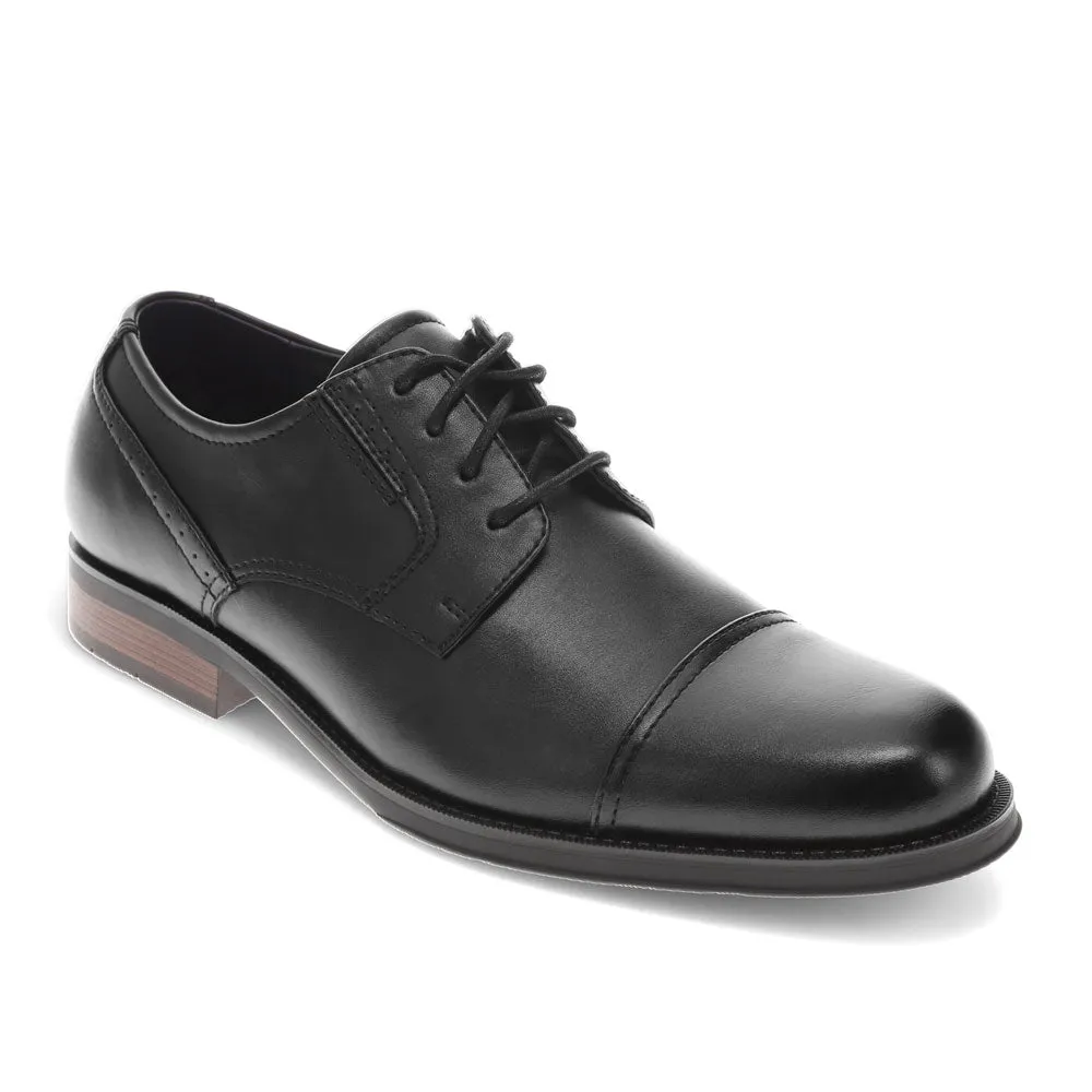 Dockers Mens Echo Synthetic Leather Cap Toe Dress Oxford Lace Up Shoe