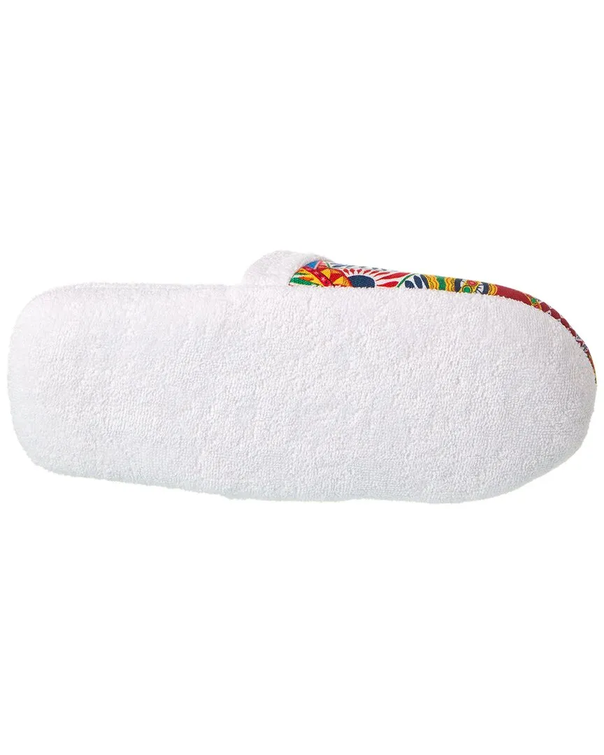 Dolce & Gabbana Carretto Siciliano-Print Terry Slippers