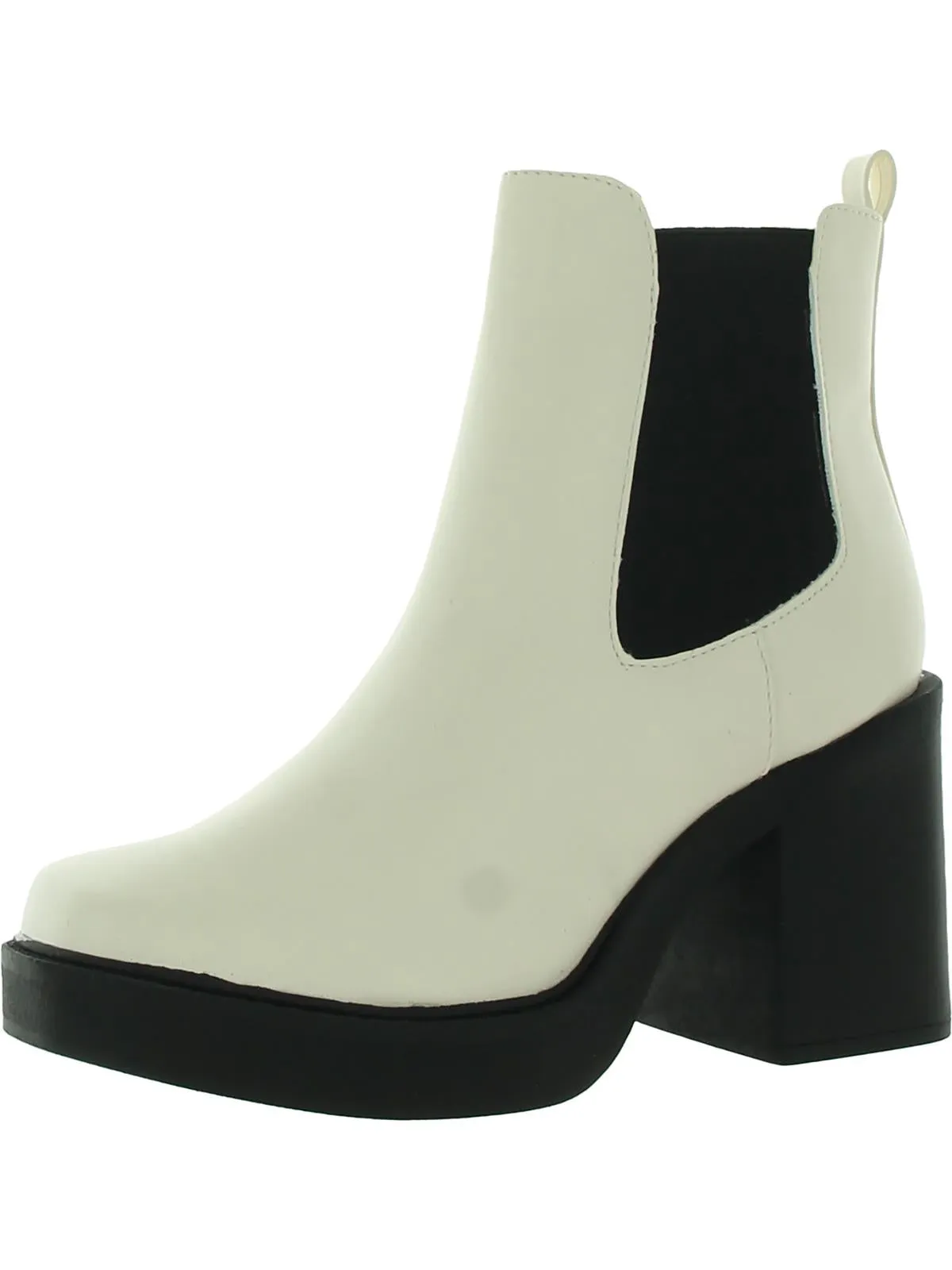 Dru Womens Faux Leather Booties Chelsea Boots