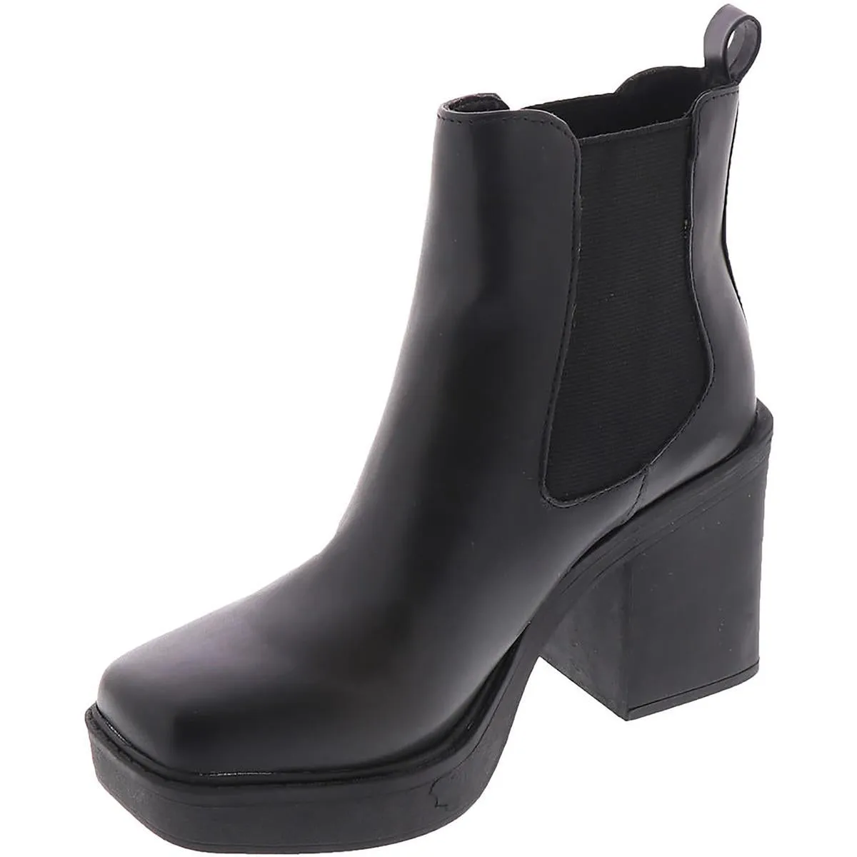Dru Womens Faux Leather Booties Chelsea Boots