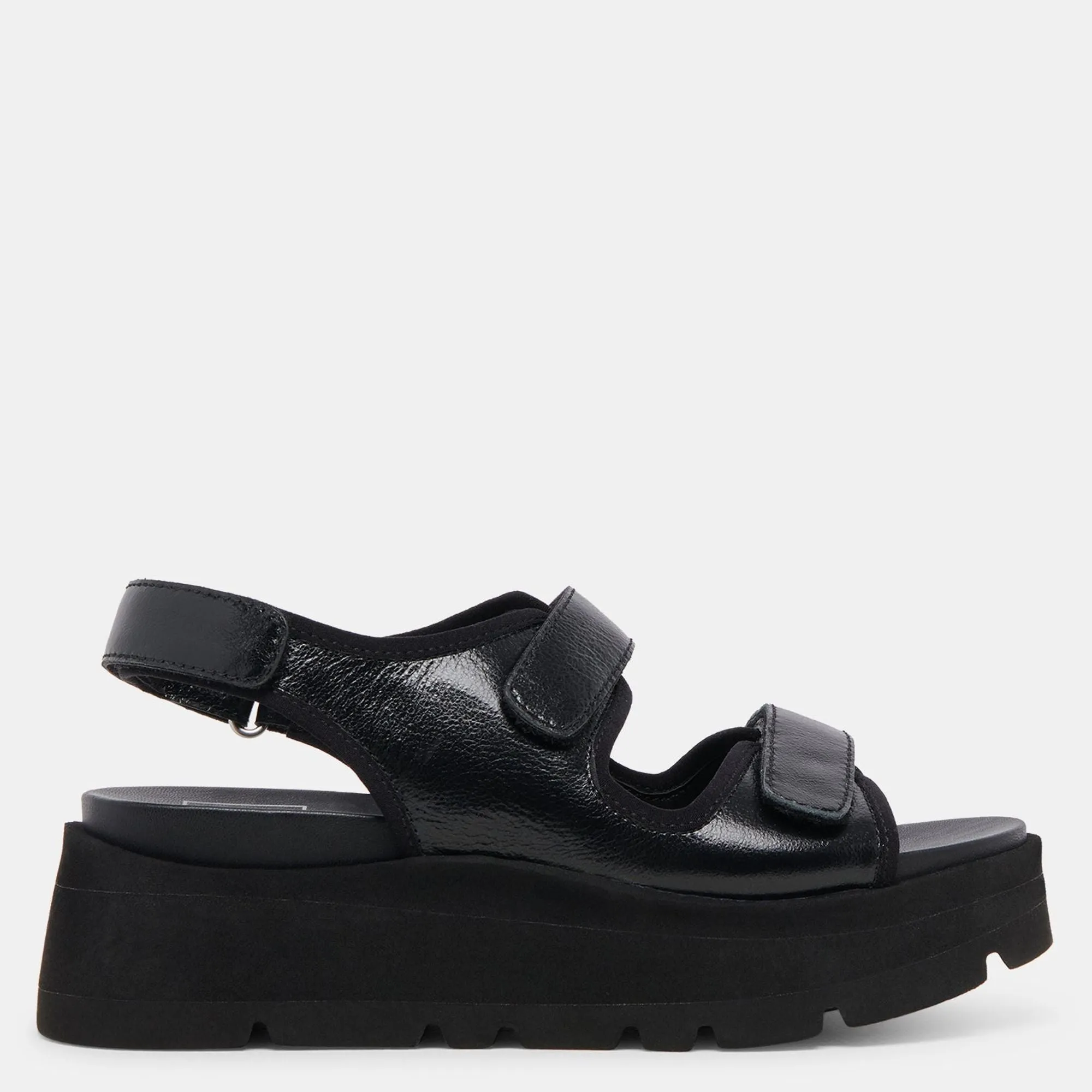 Dubai Sandals Midnight Crinkle Patent