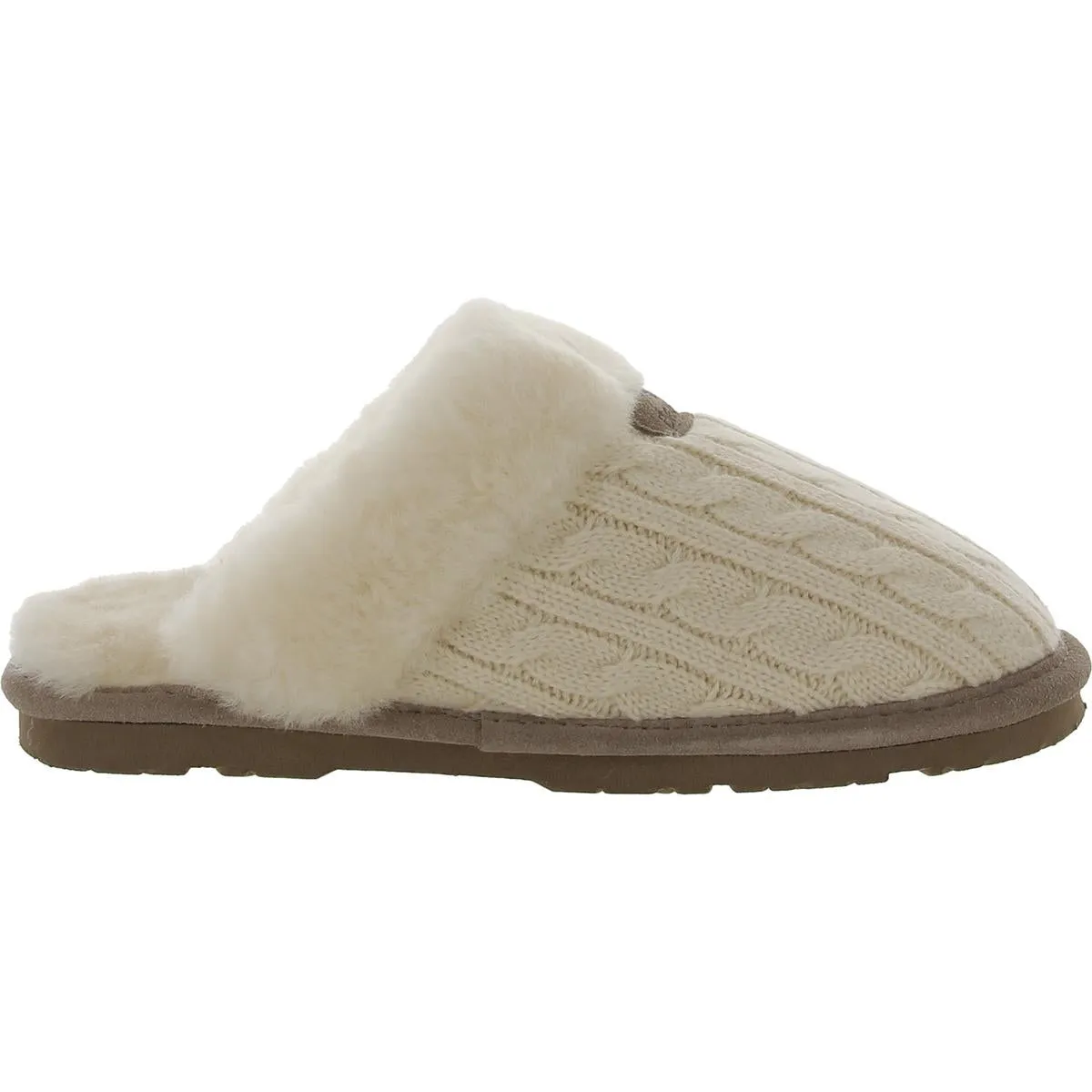 Effie Womens Boucle Sheepskin Mule Slippers