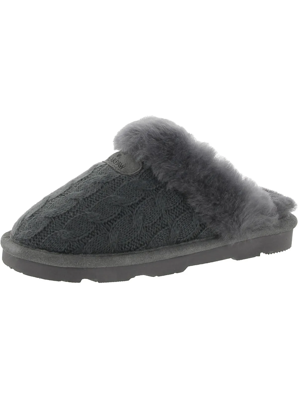Effie Womens Boucle Sheepskin Mule Slippers