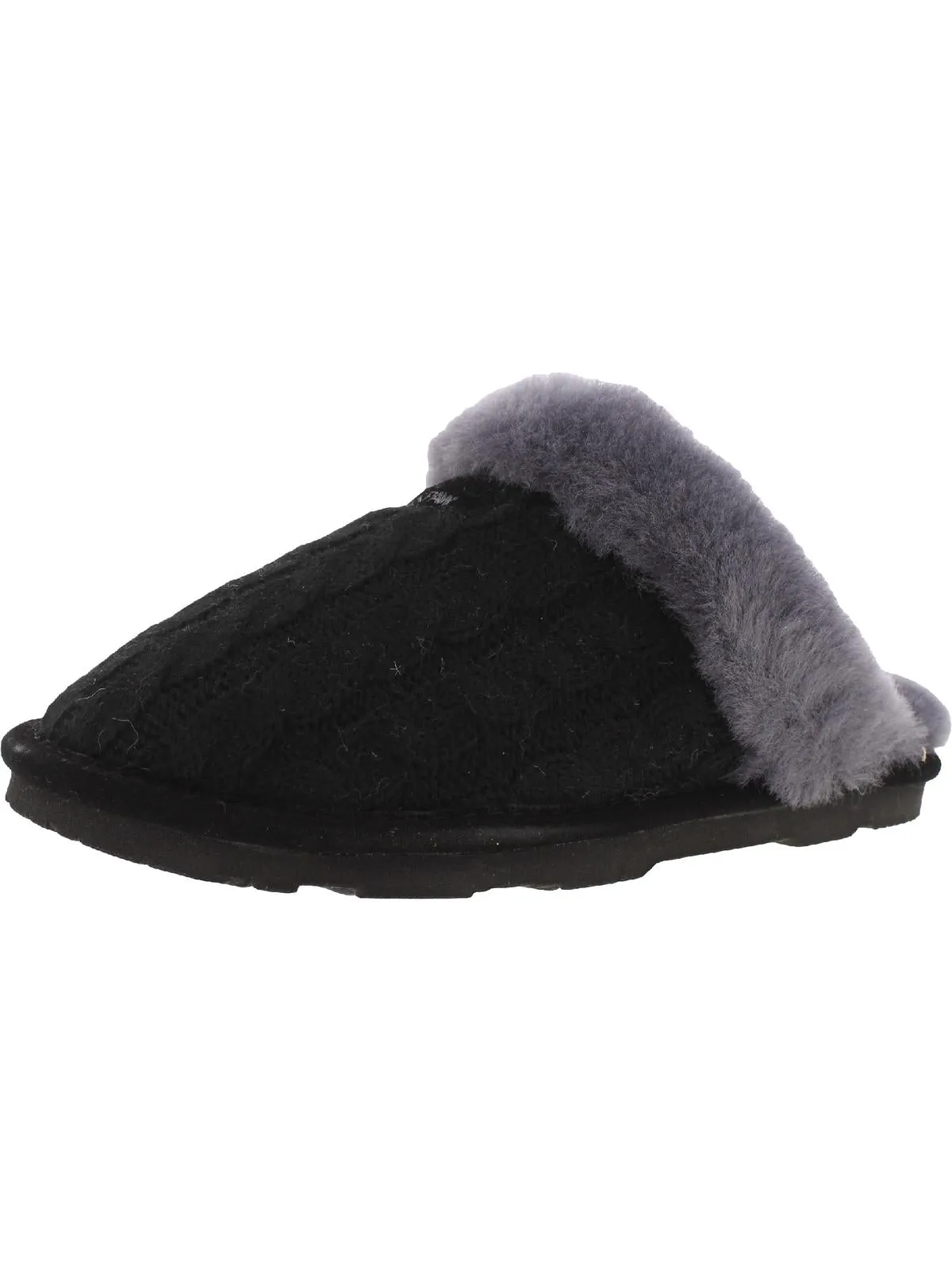 Effie Womens Boucle Sheepskin Mule Slippers