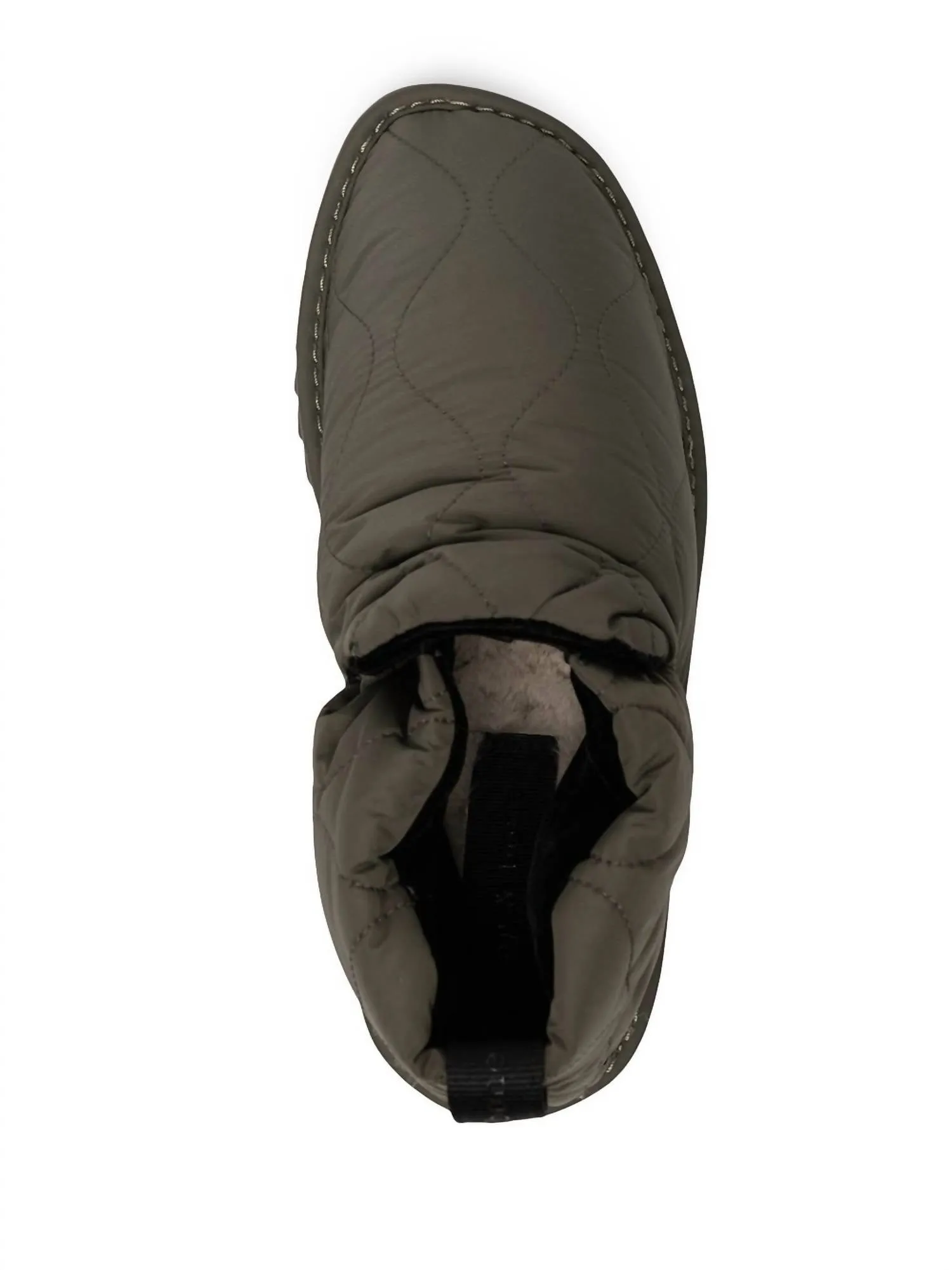 Eira Quilted Boots In Green
