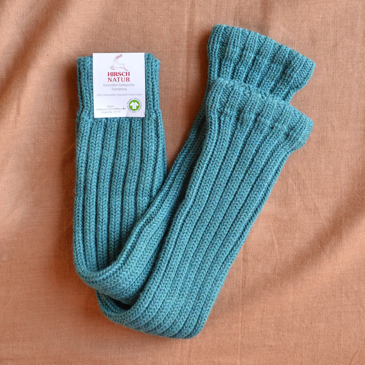Extra Long Ribbed Legwarmers - Organic Wool (Big Kids-Adults)