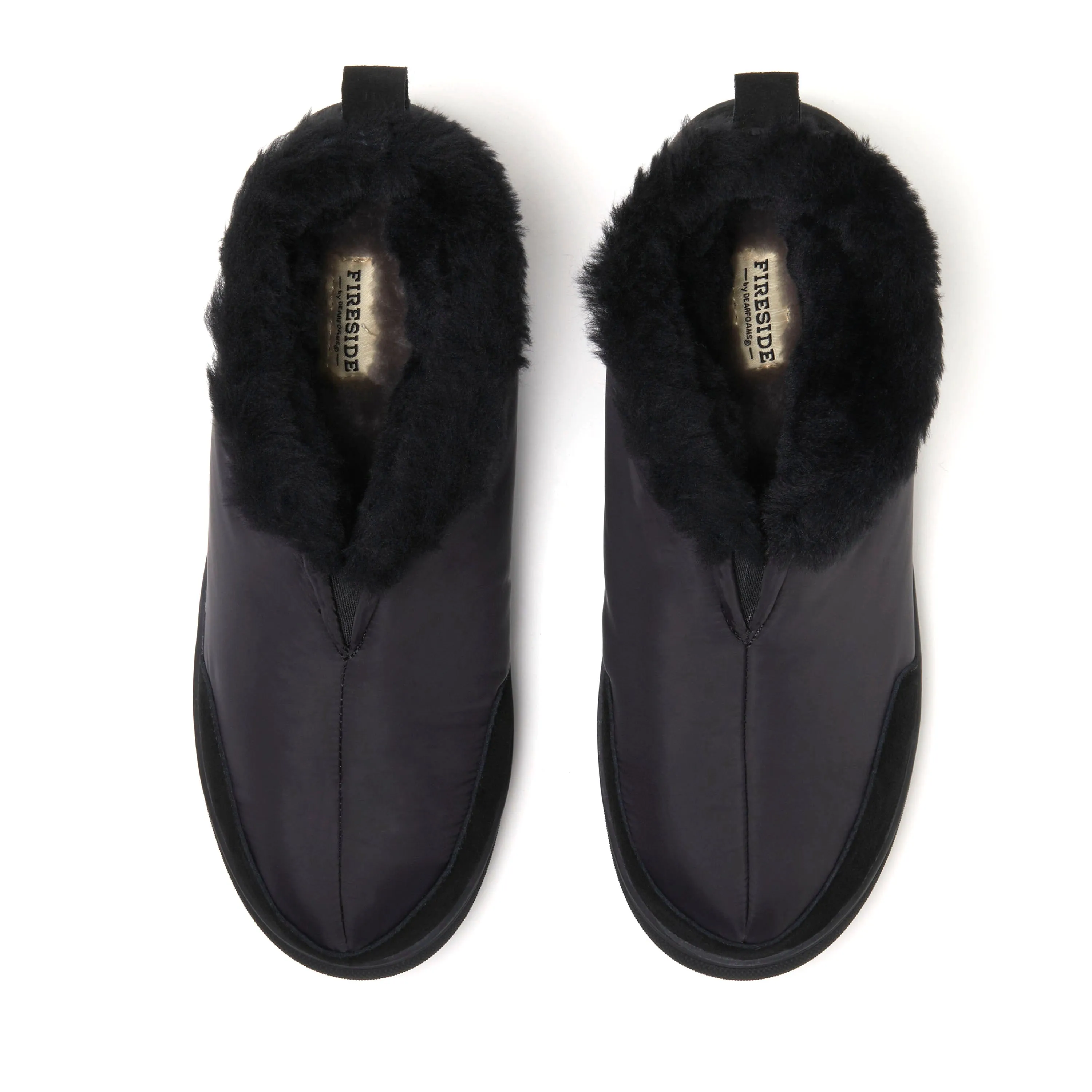 Fireside by Dearfoams Men's Shearling Warm Up Bootie