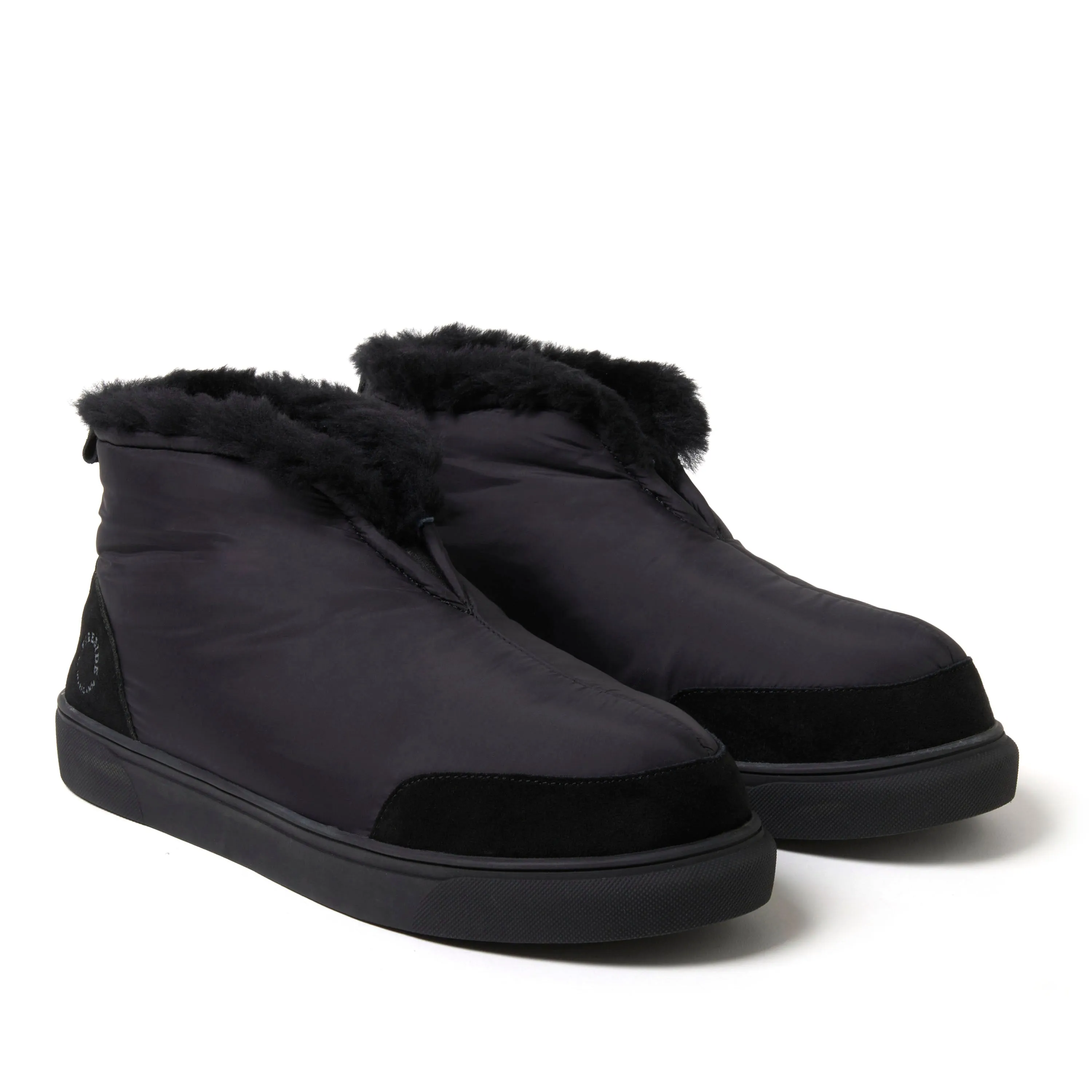 Fireside by Dearfoams Men's Shearling Warm Up Bootie