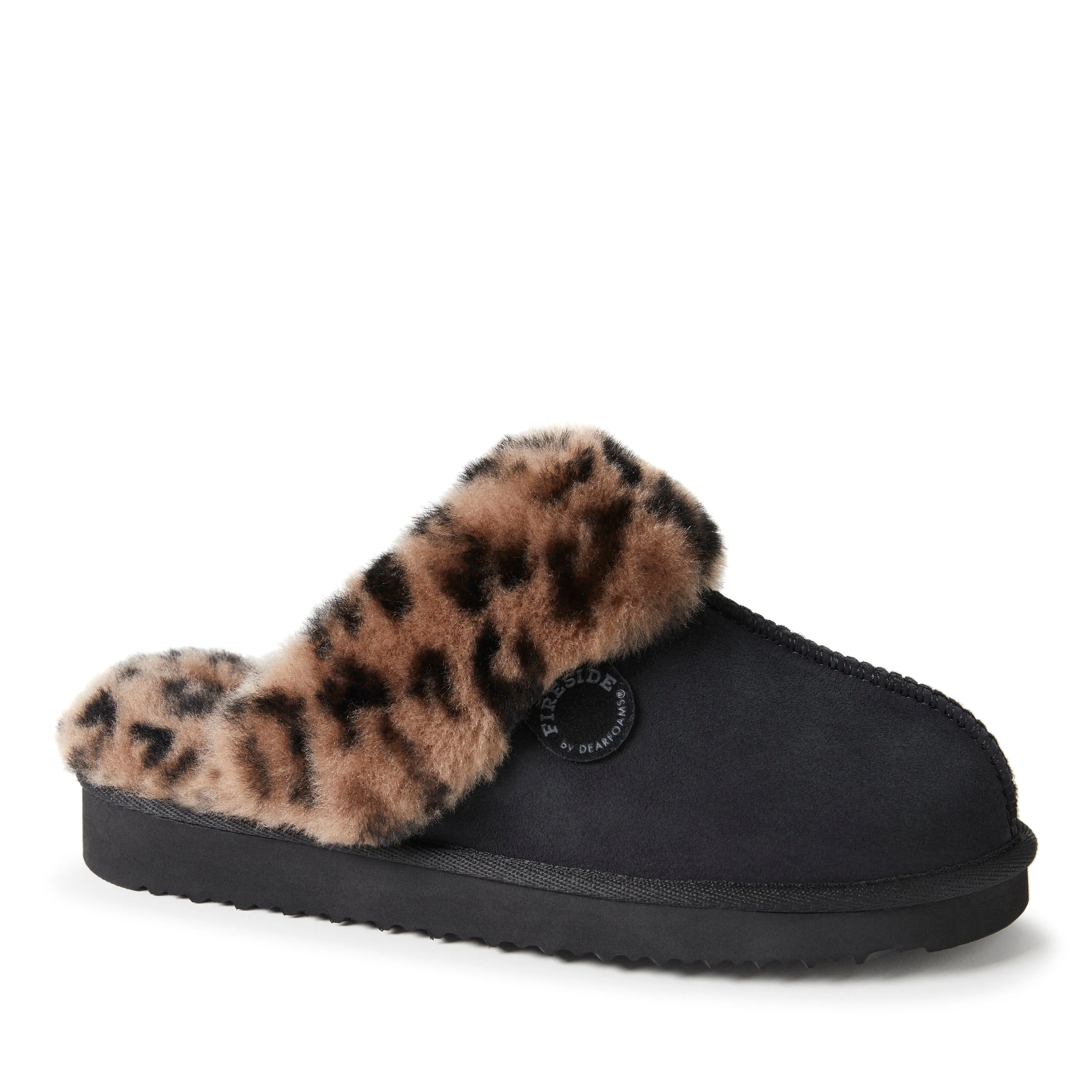 Fireside By Dearfoams Women's Sydney Genuine Shearling Scuff