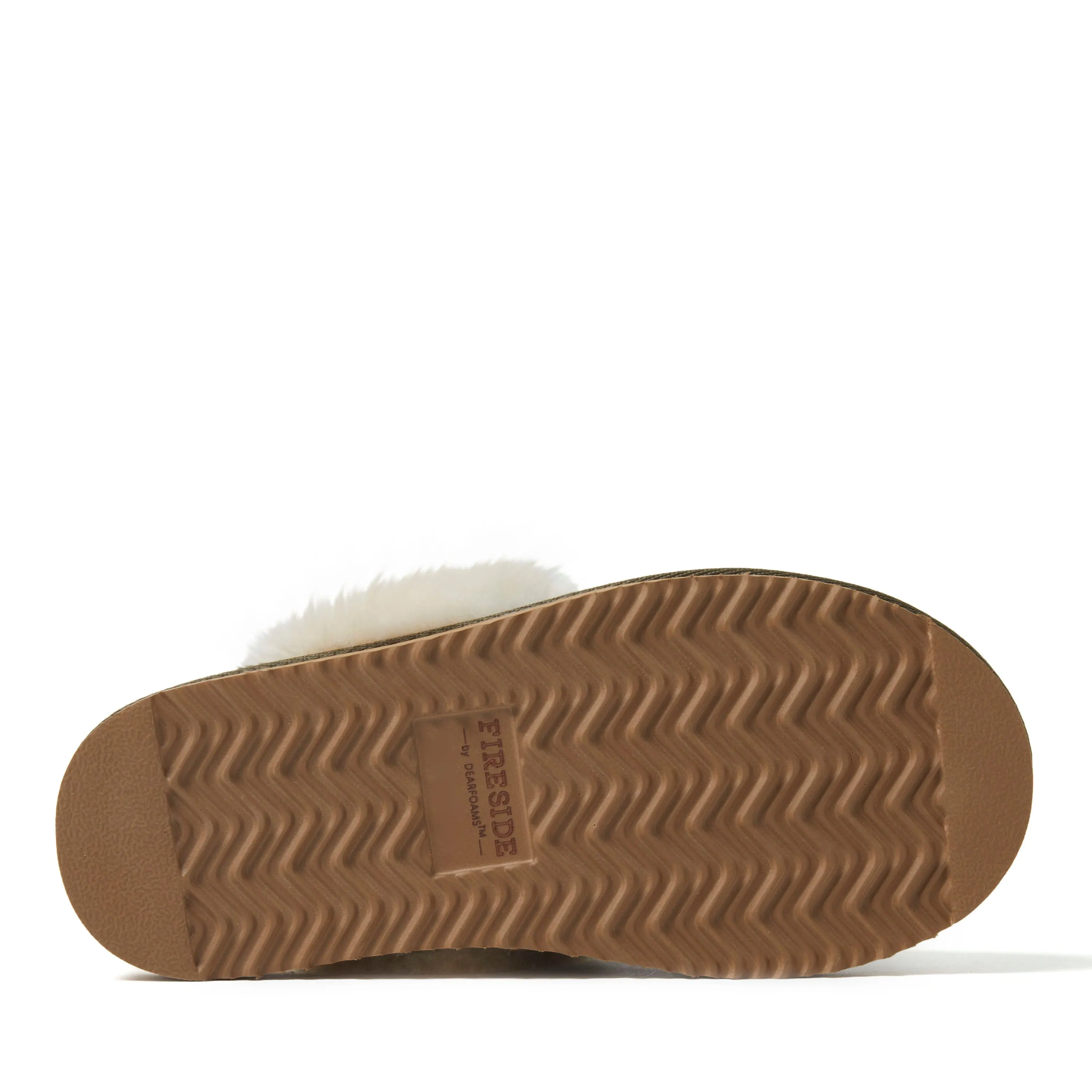 Fireside By Dearfoams Women's Sydney Genuine Shearling Scuff