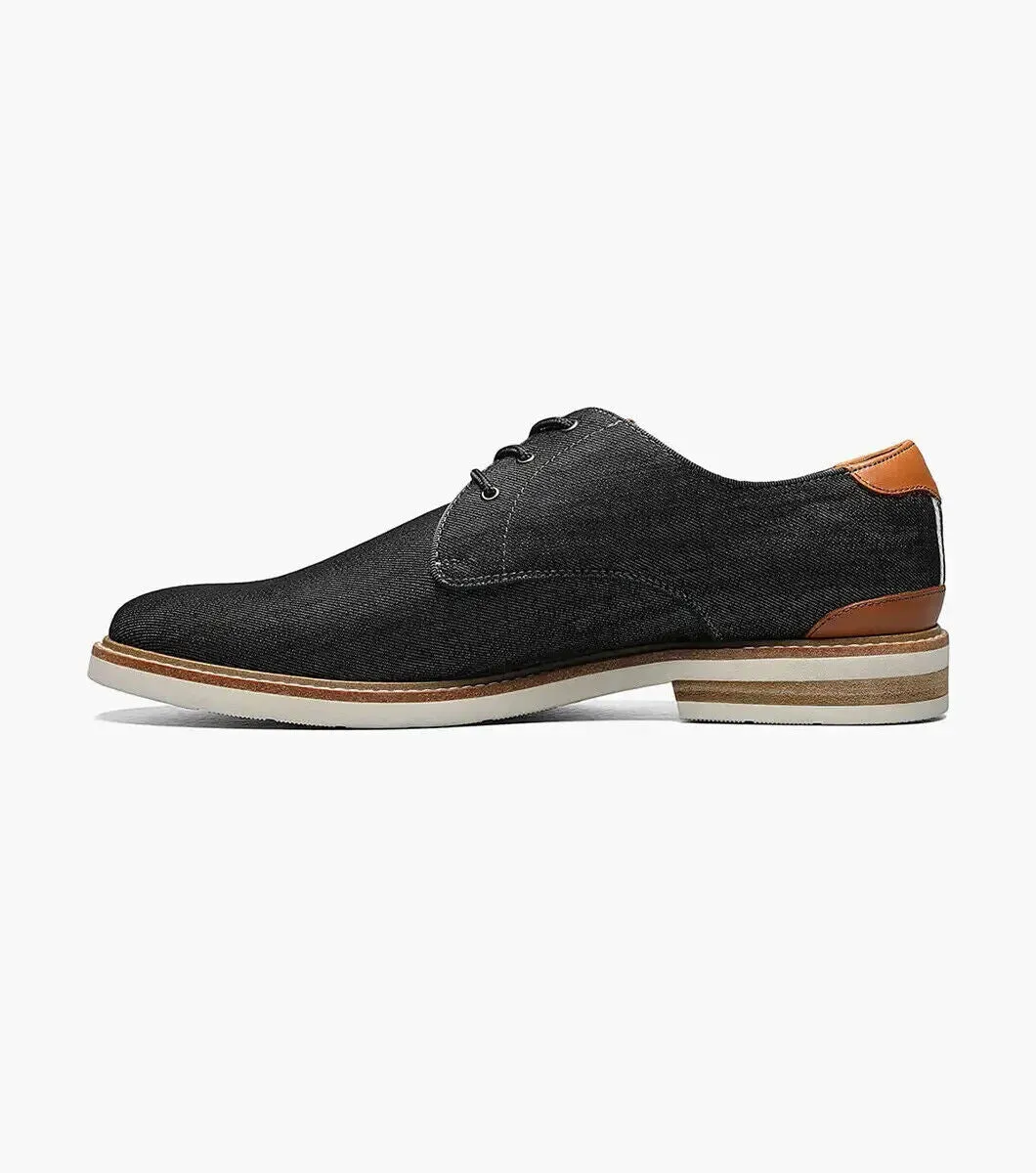 Florsheim Highland 14273-001 Oxford Men's 7 Black Plain Toe Dress Shoes ZPO317 (Black,7)