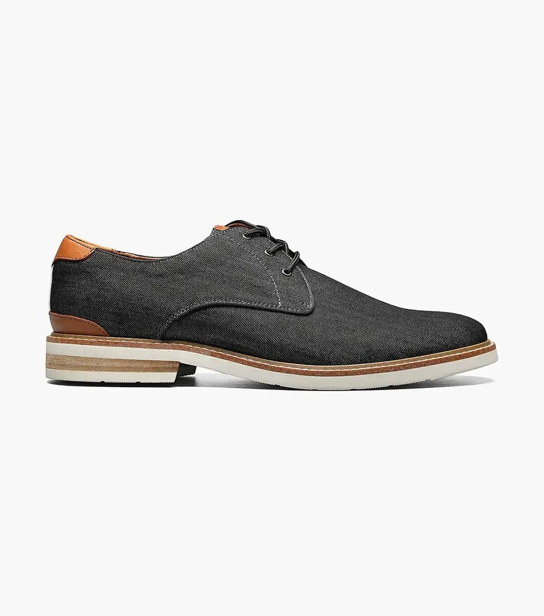 Florsheim Highland 14273-001 Oxford Men's 7 Black Plain Toe Dress Shoes ZPO317 (Black,7)