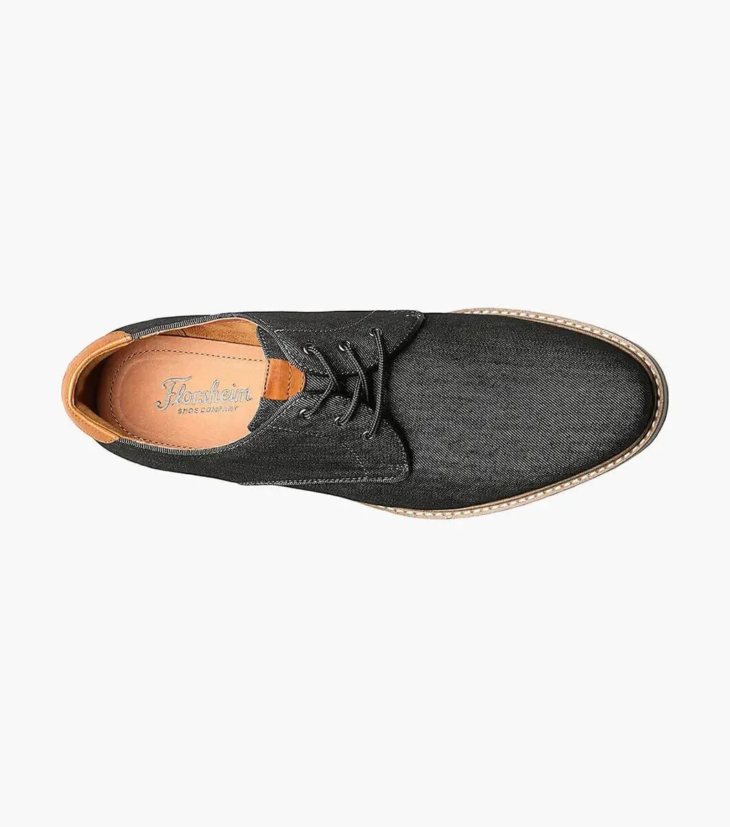 Florsheim Highland 14273-001 Oxford Men's 7 Black Plain Toe Dress Shoes ZPO317 (Black,7)