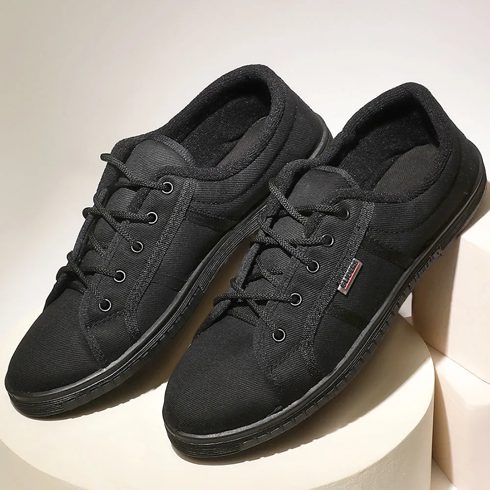 Gliders Black Casual Lace Up Shoes For Men JUMPER-E By Liberty